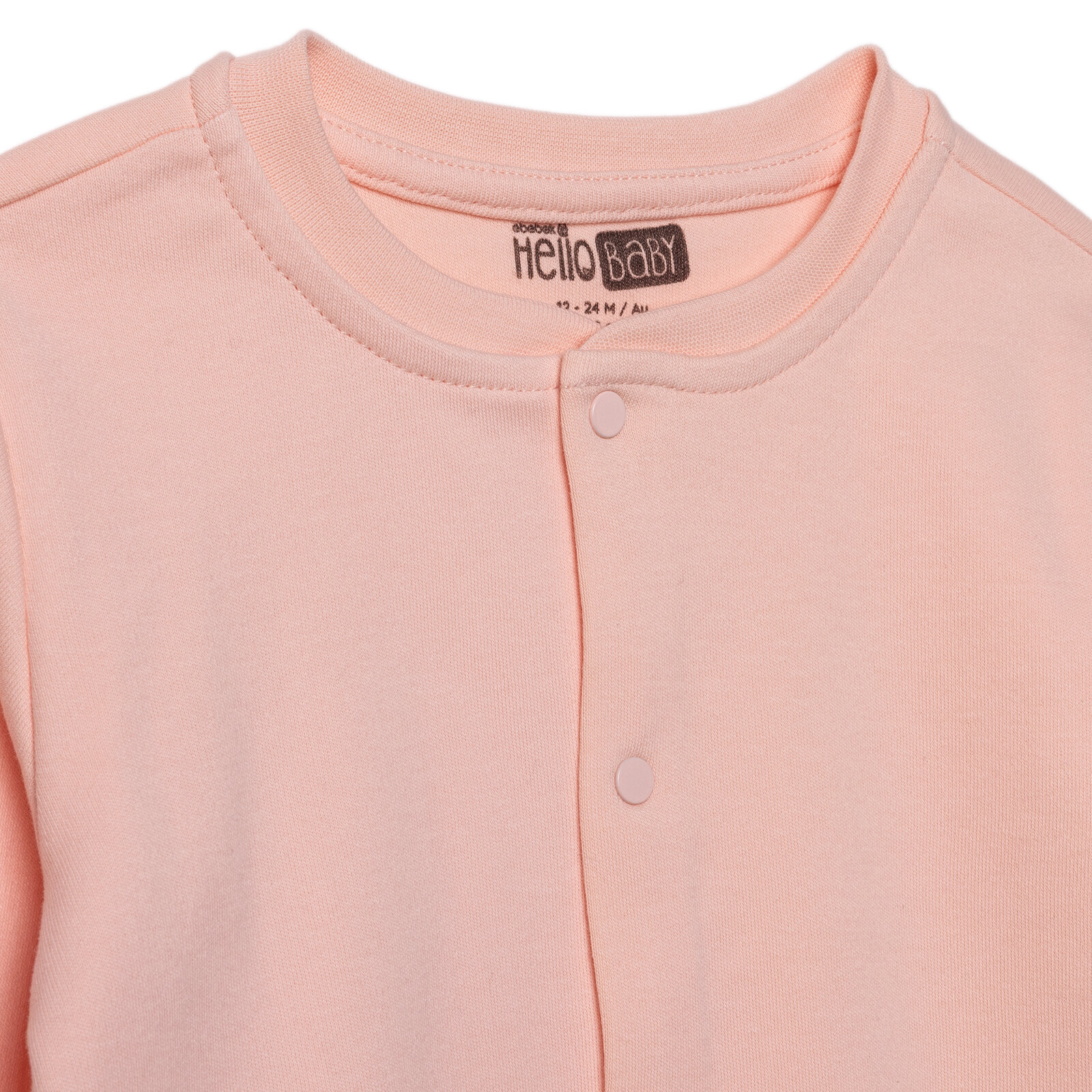 Kız Bebek Basic Hırka İnterlok Bisiklet Yaka Uzun Kol