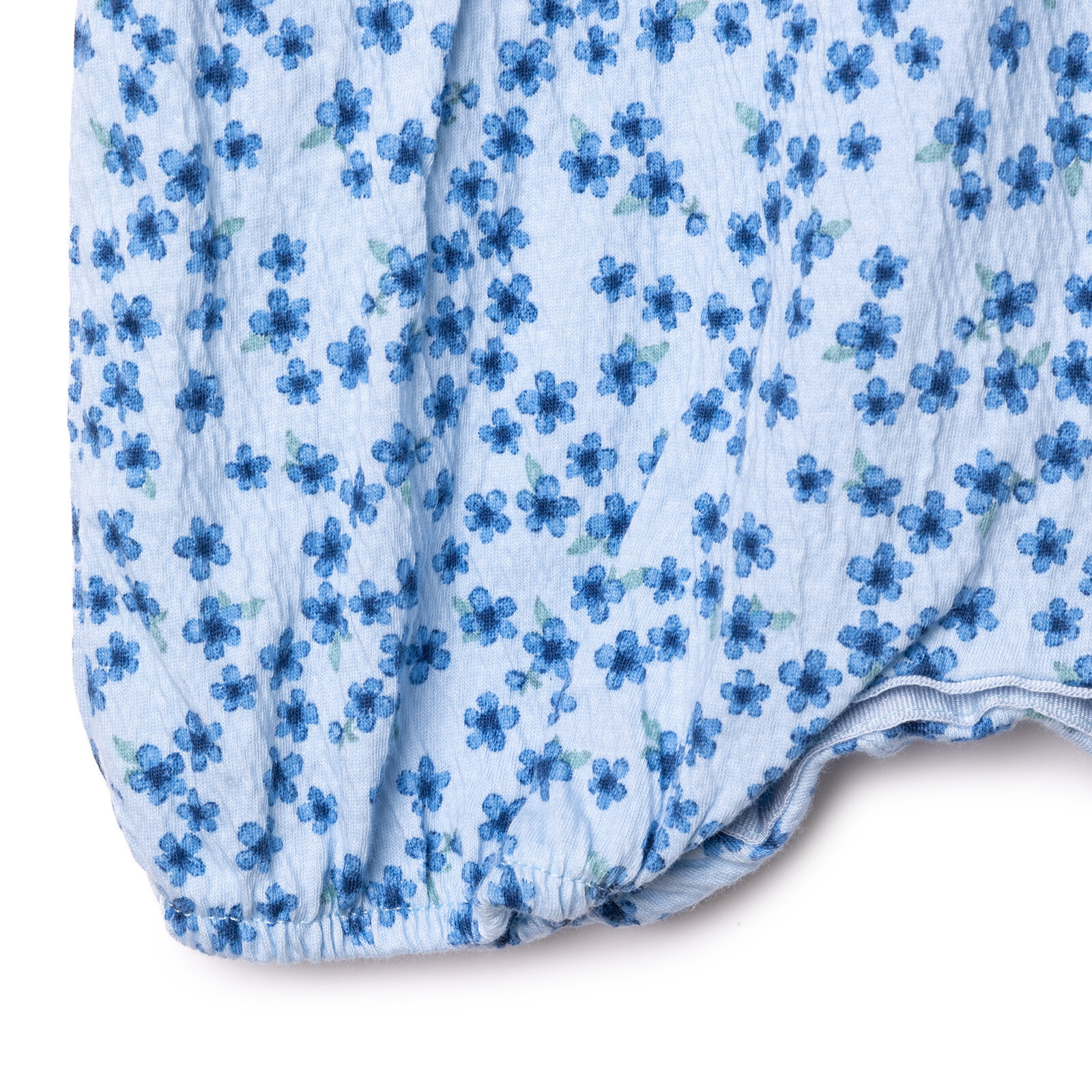 Kız Bebek Basic Kısa Tulum Bisiklet Yaka Kısa Kol Lastikli Paça