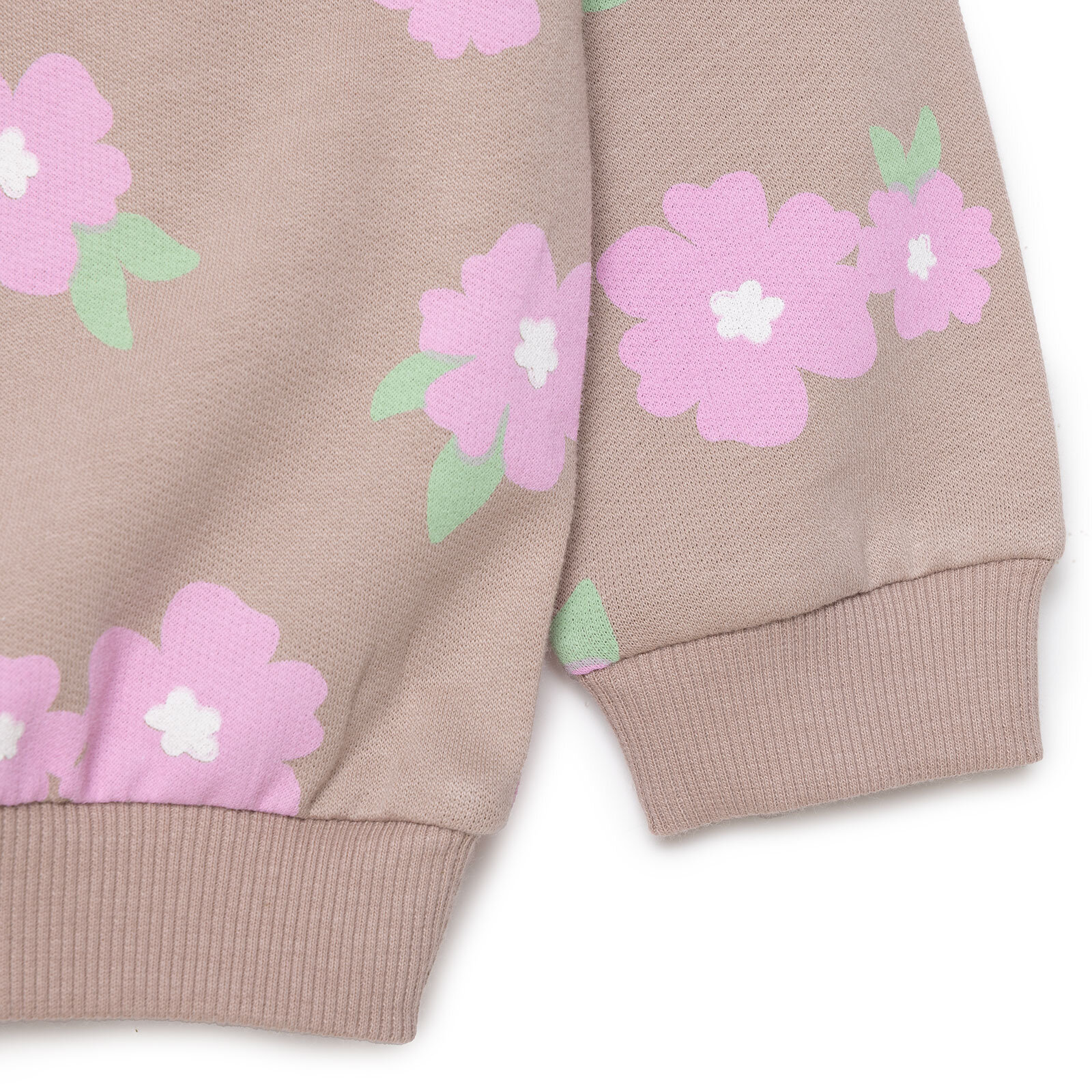 Kız Bebek Basic Sweatshirt Şardonlu Bisiklet Yaka Uzun Kol