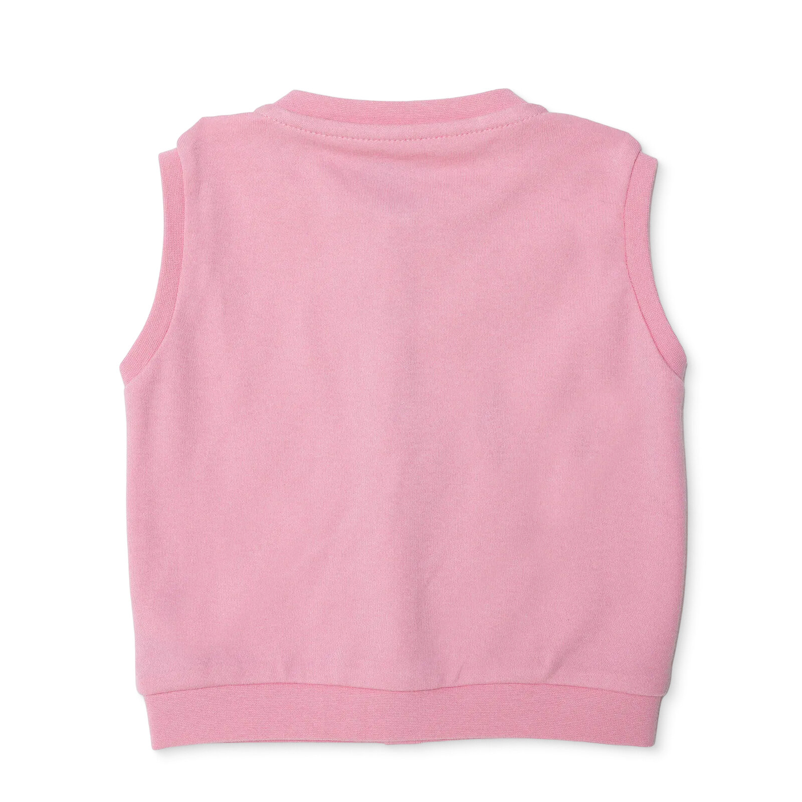 Kız Bebek Basic Yelek İnterlok Bisiklet Yaka Atlet Kol