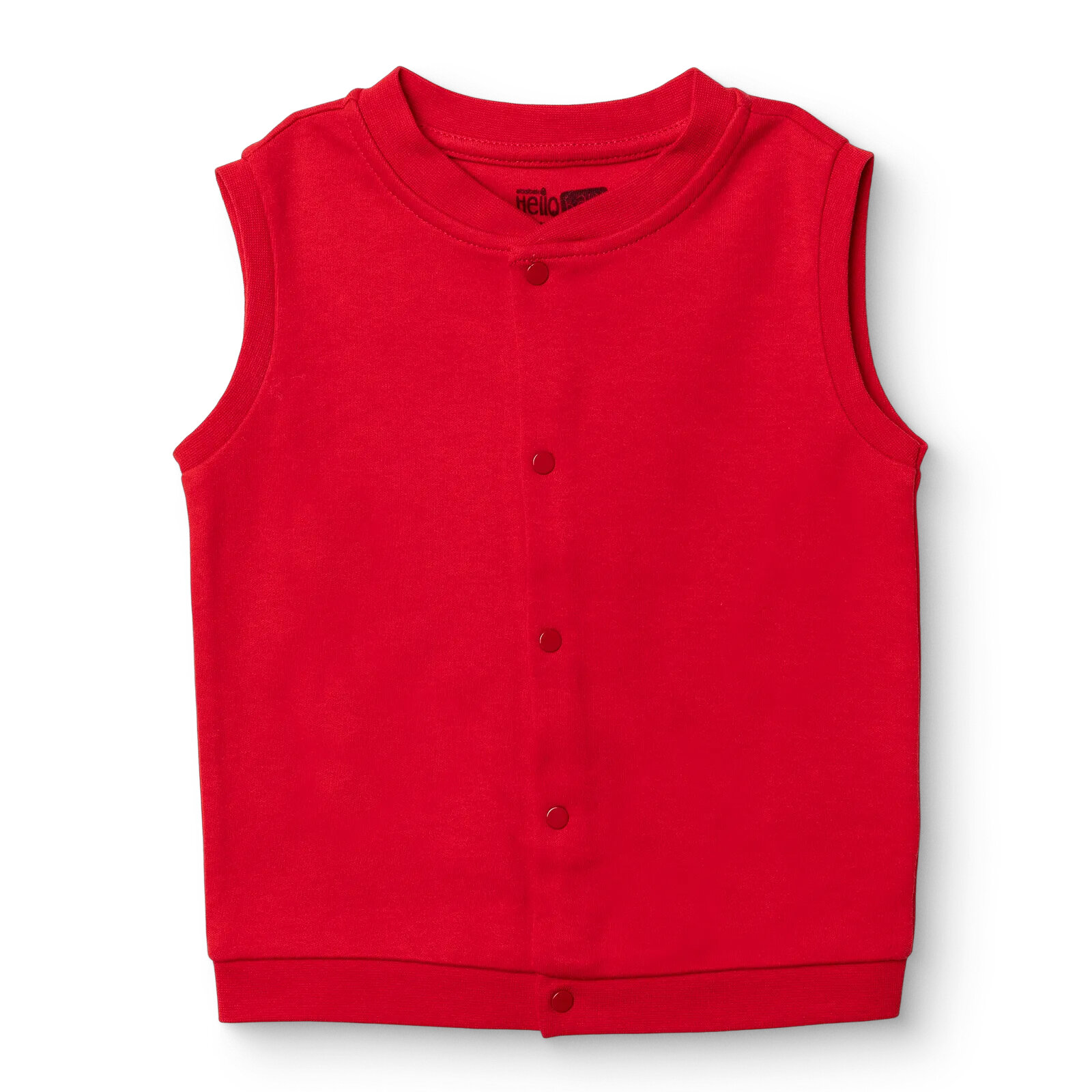 Kız Bebek Basic Yelek İnterlok Bisiklet Yaka Atlet Kol