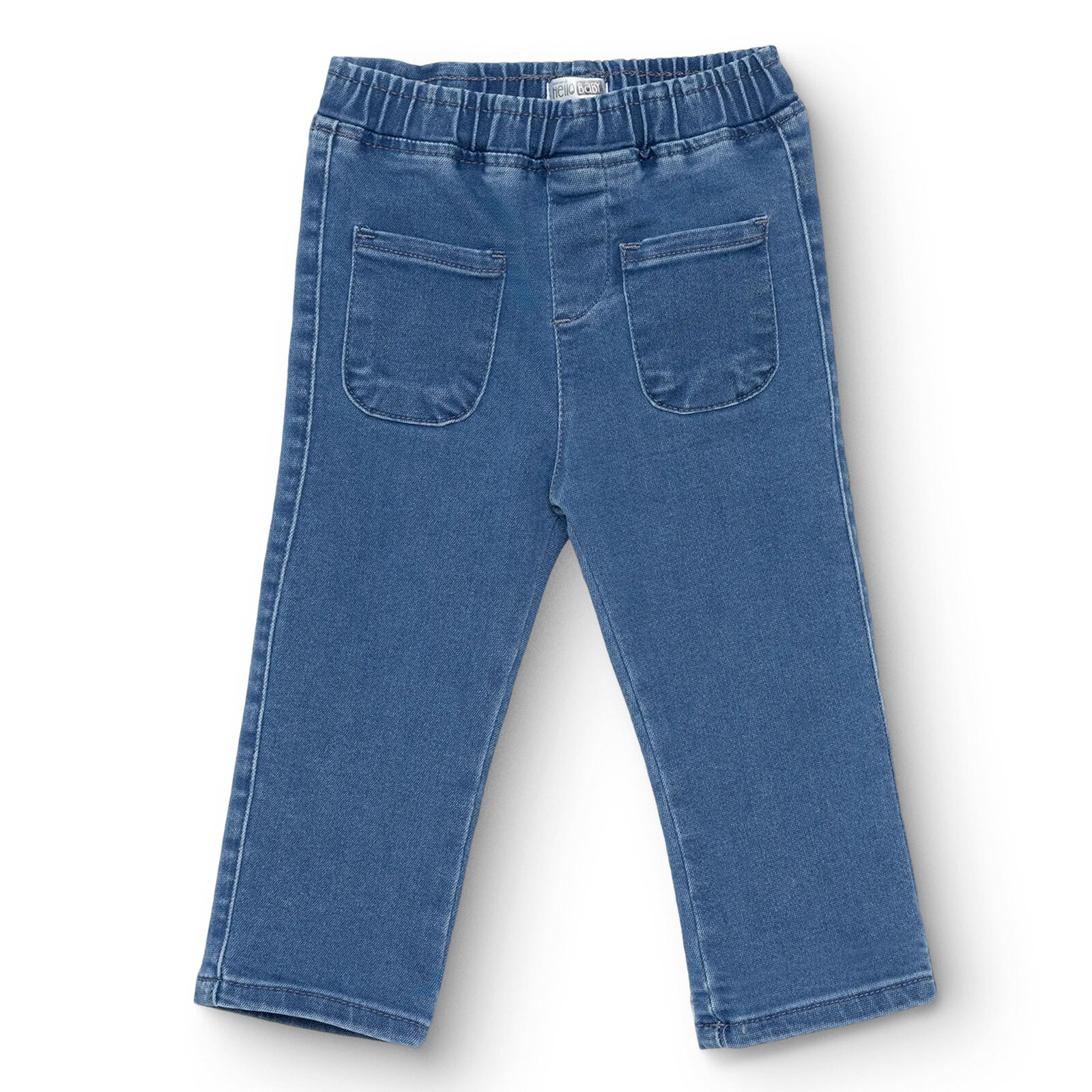 Kız Bebek Berry Belle, Denim Pantolon Reçme Paça