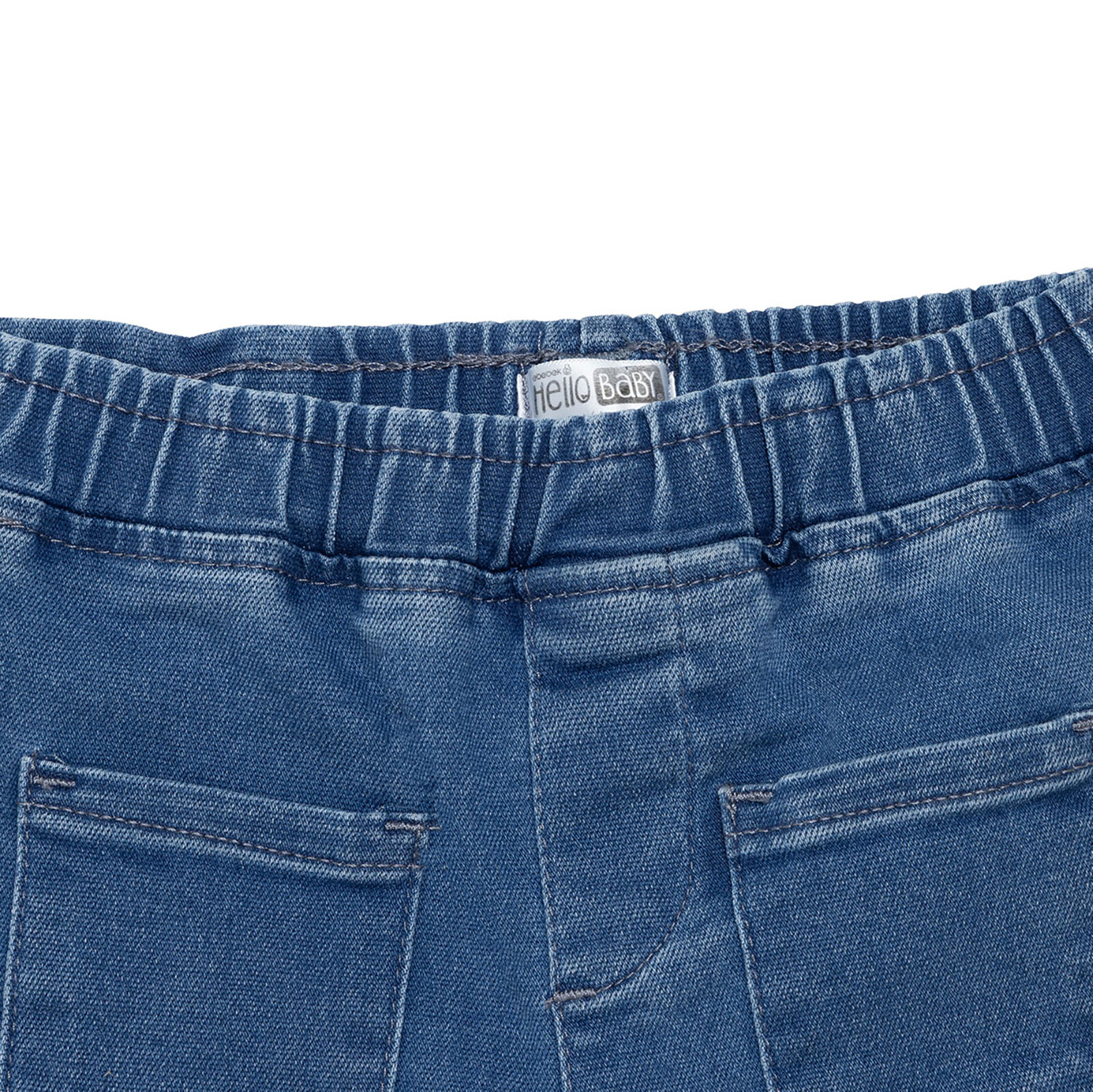 Kız Bebek Berry Belle, Denim Pantolon Reçme Paça