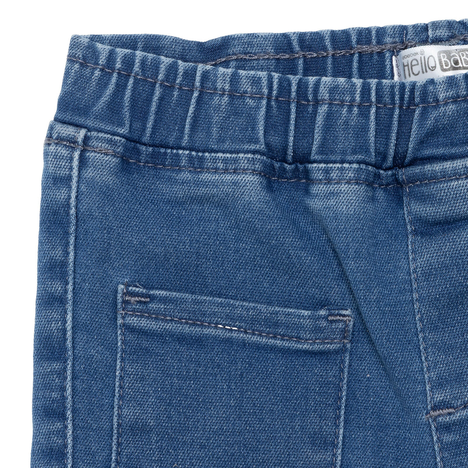 Kız Bebek Berry Belle, Denim Pantolon Reçme Paça
