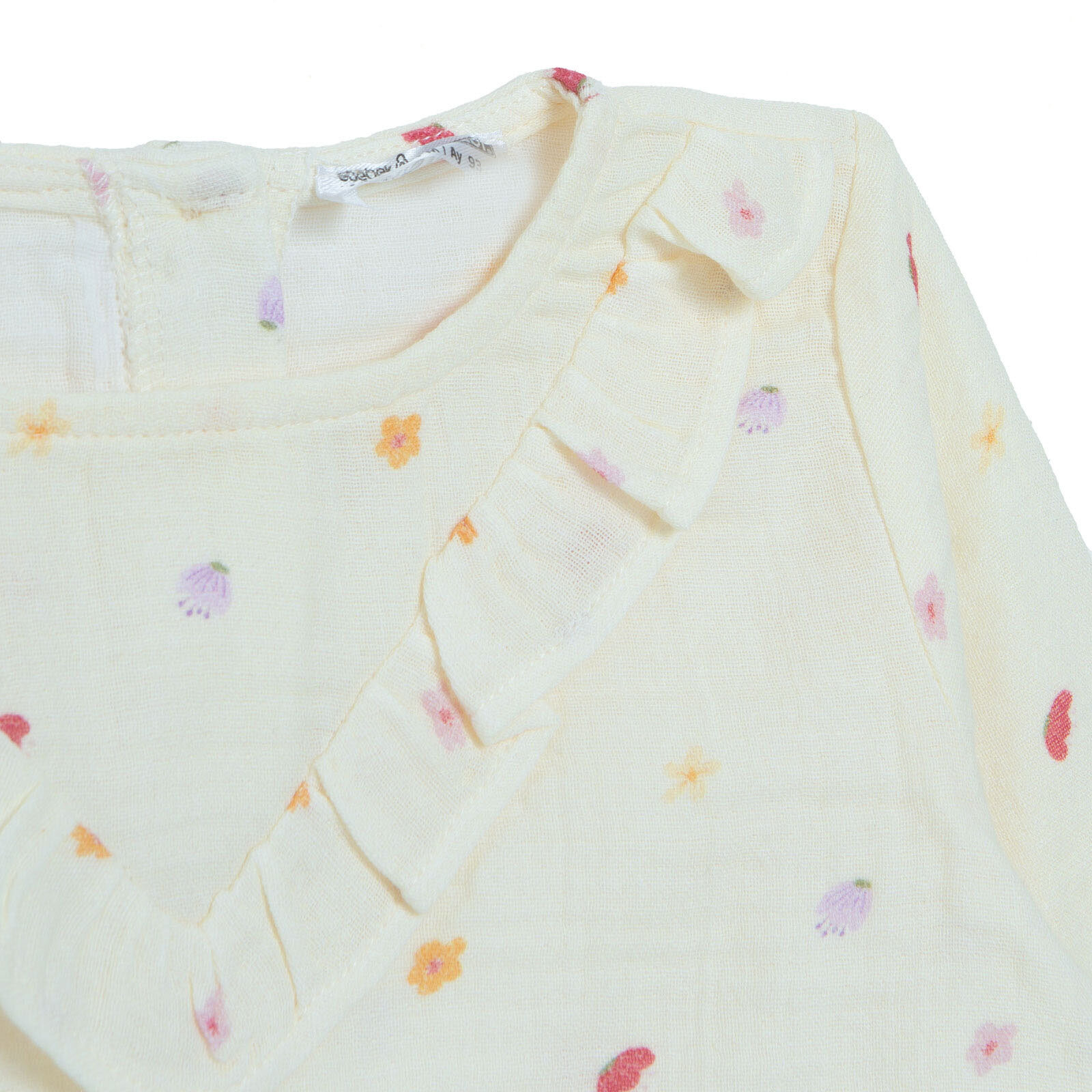 Kız Bebek Bluz Müslin Gömlek Yaka Uzun Kol Kız Bebek Bluz Müslin Gömlek Yaka Uzun Kol