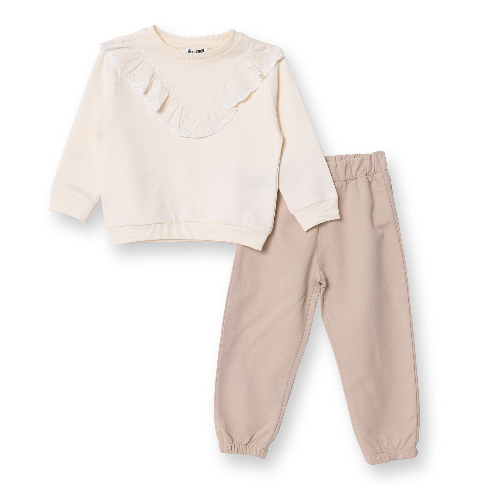 Kız Bebek Bluz - Pantolon Forest Flower Uzun Kol Lastikli