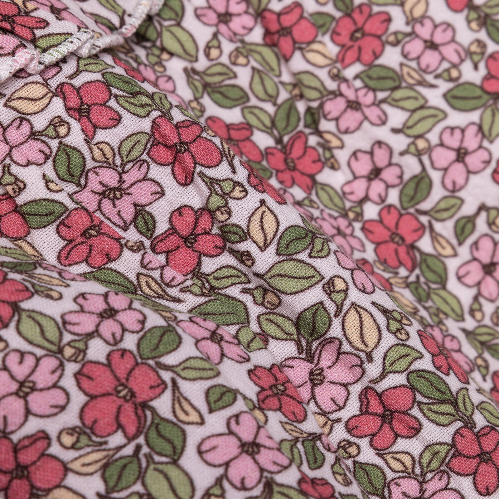 Kız Bebek Bluz-Şort Müslin Bisiklet Yaka Atlet Kol Reçme Paça