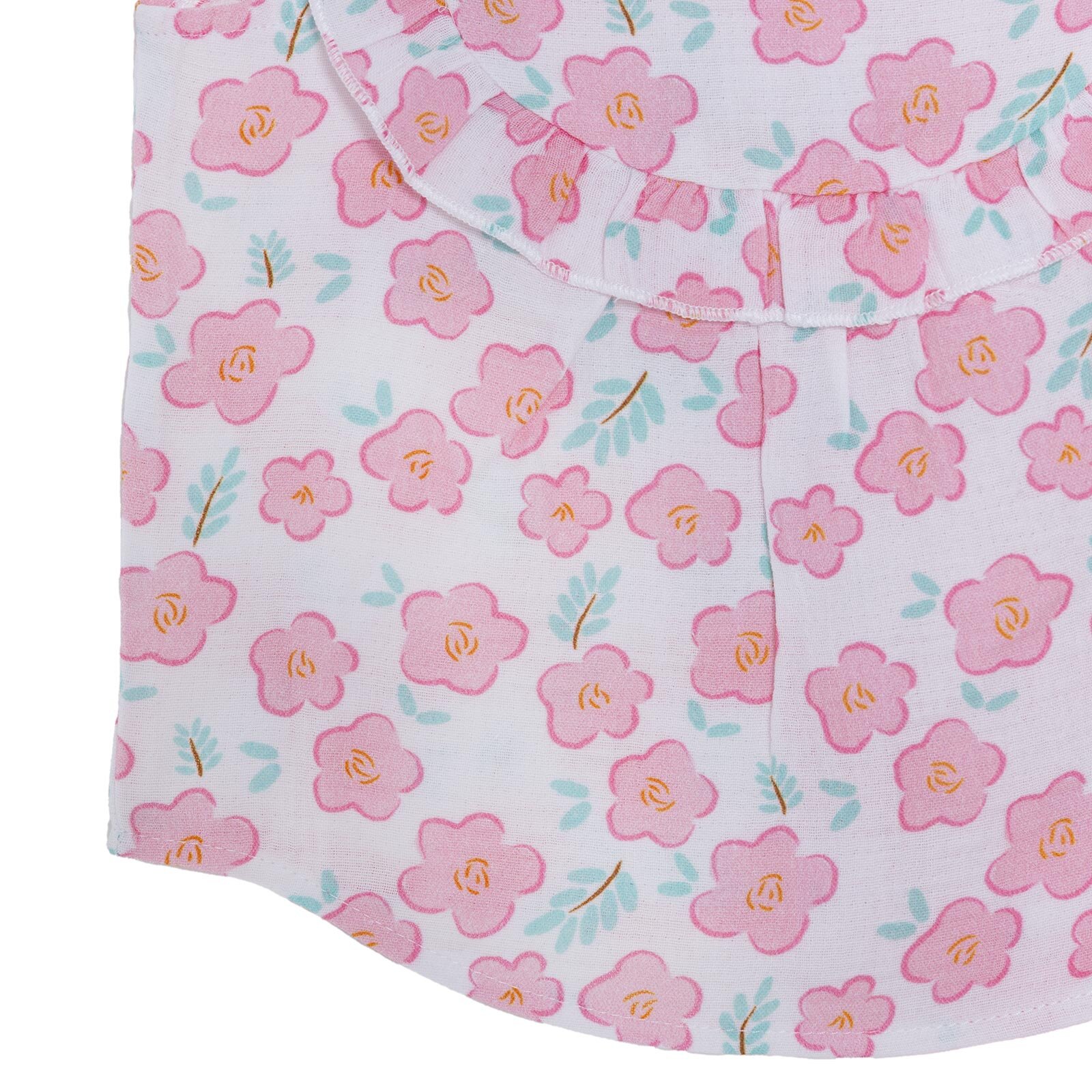 Kız Bebek Bluz-Şort Müslin Bisiklet Yaka Atlet Kol Reçme Paça Kız Bebek Bluz-Şort Müslin Bisiklet Yaka Atlet Kol Reçme Paça