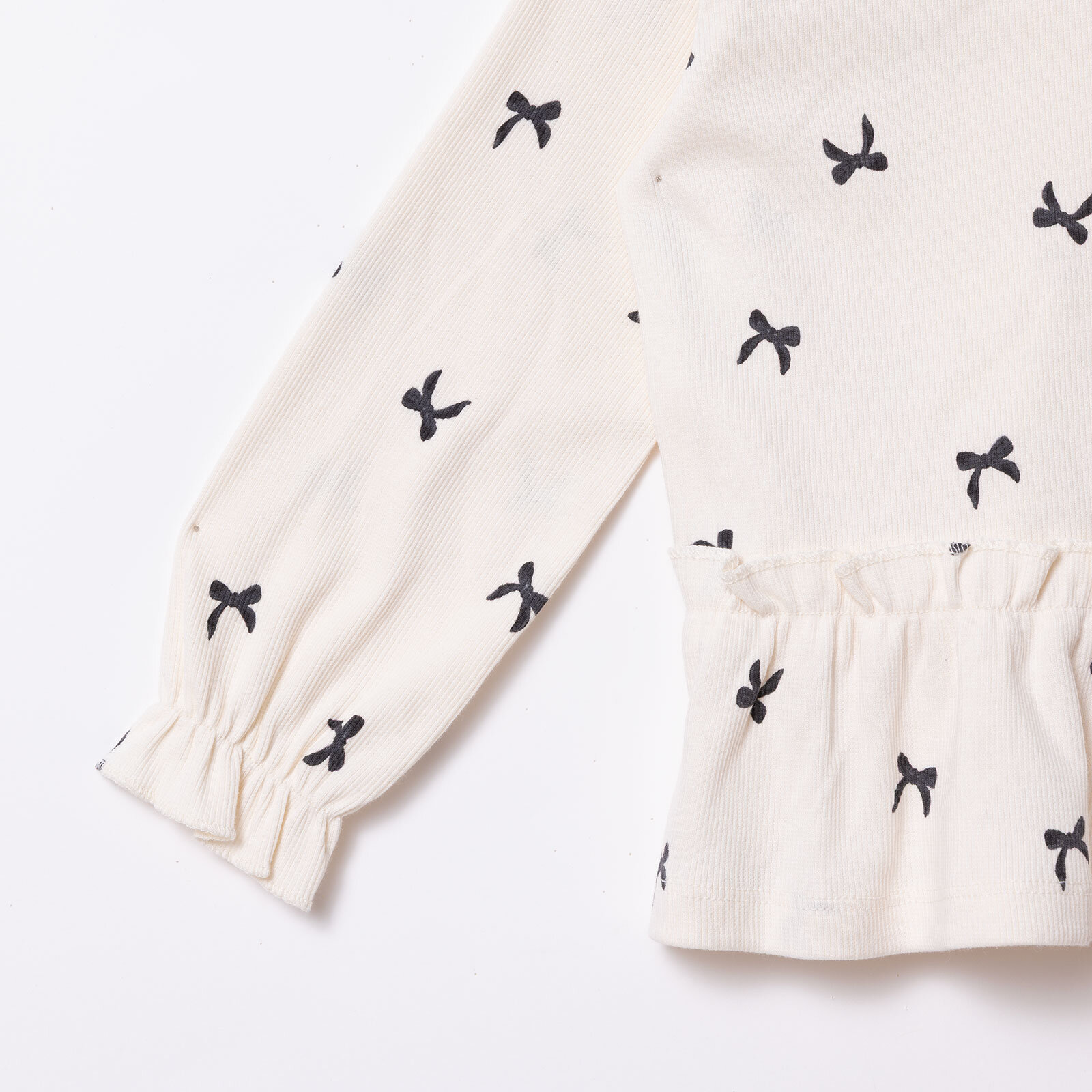 Kız Bebek Bluz - Tayt Düğmeli Uzun Kol Reçme