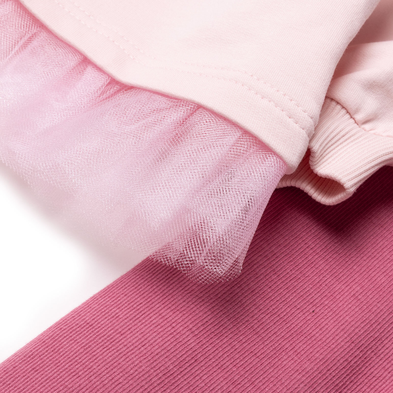 Kız Bebek Bluz - Tayt Enjoy Bear İki İplik Uzun Kol Reçme Paça