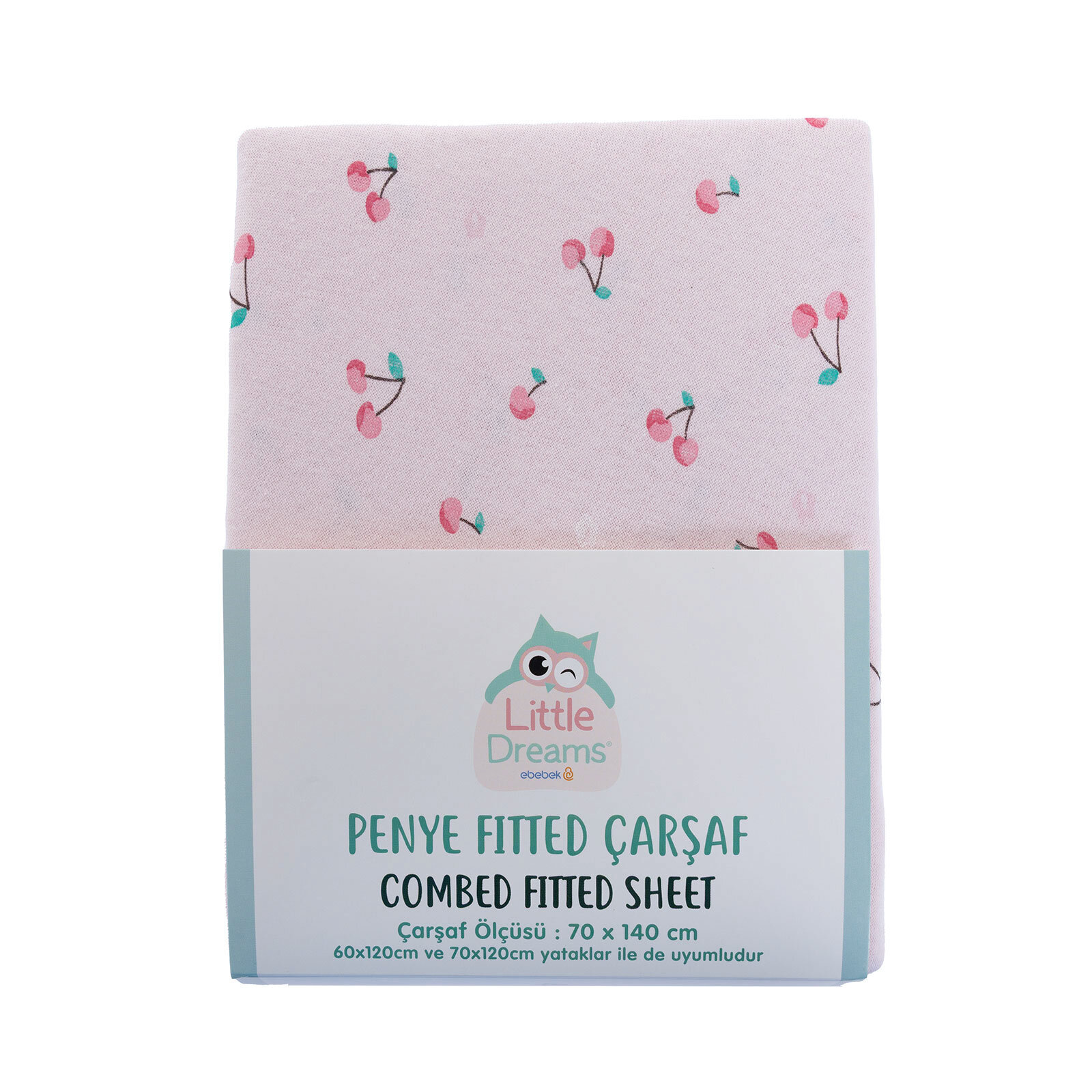 Kız Bebek Çarşaf İnterlok 70 x 140cm