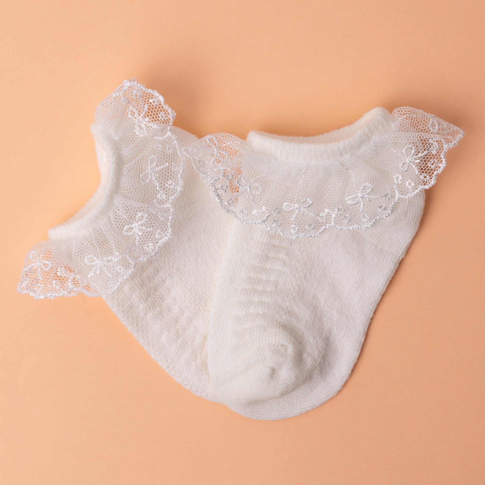 Kız Bebek Dantelli Çorap