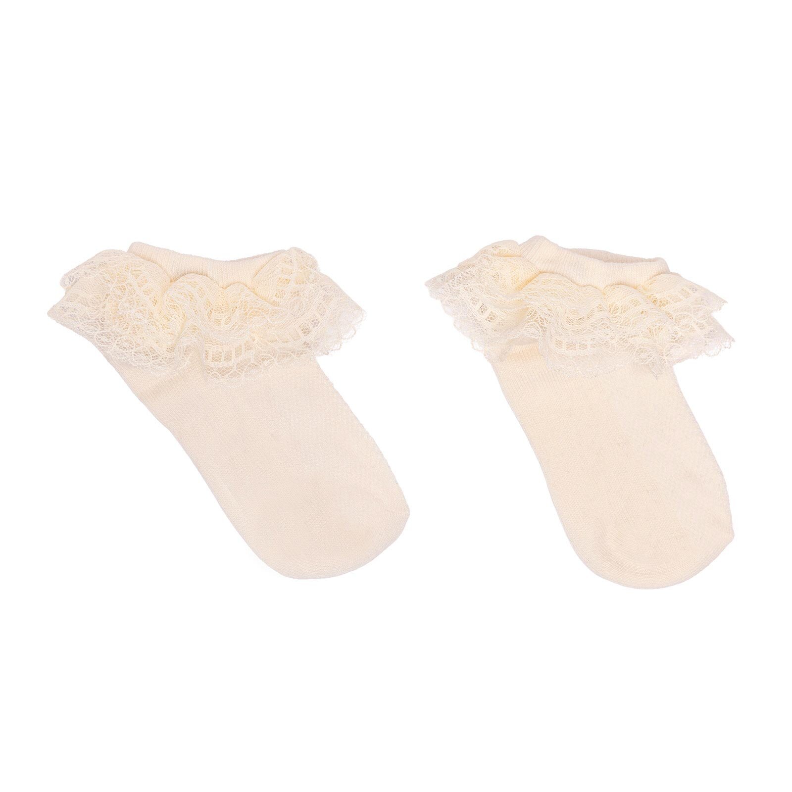 Kız Bebek Dantelli Çorap