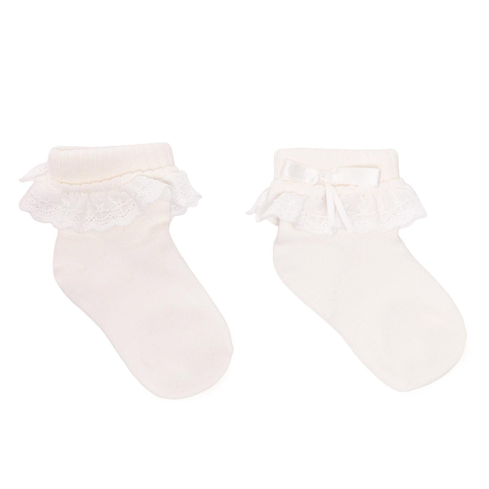 Kız Bebek Dantelli Çorap