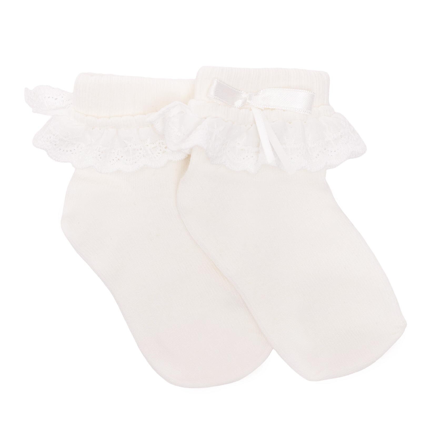 Kız Bebek Dantelli Çorap