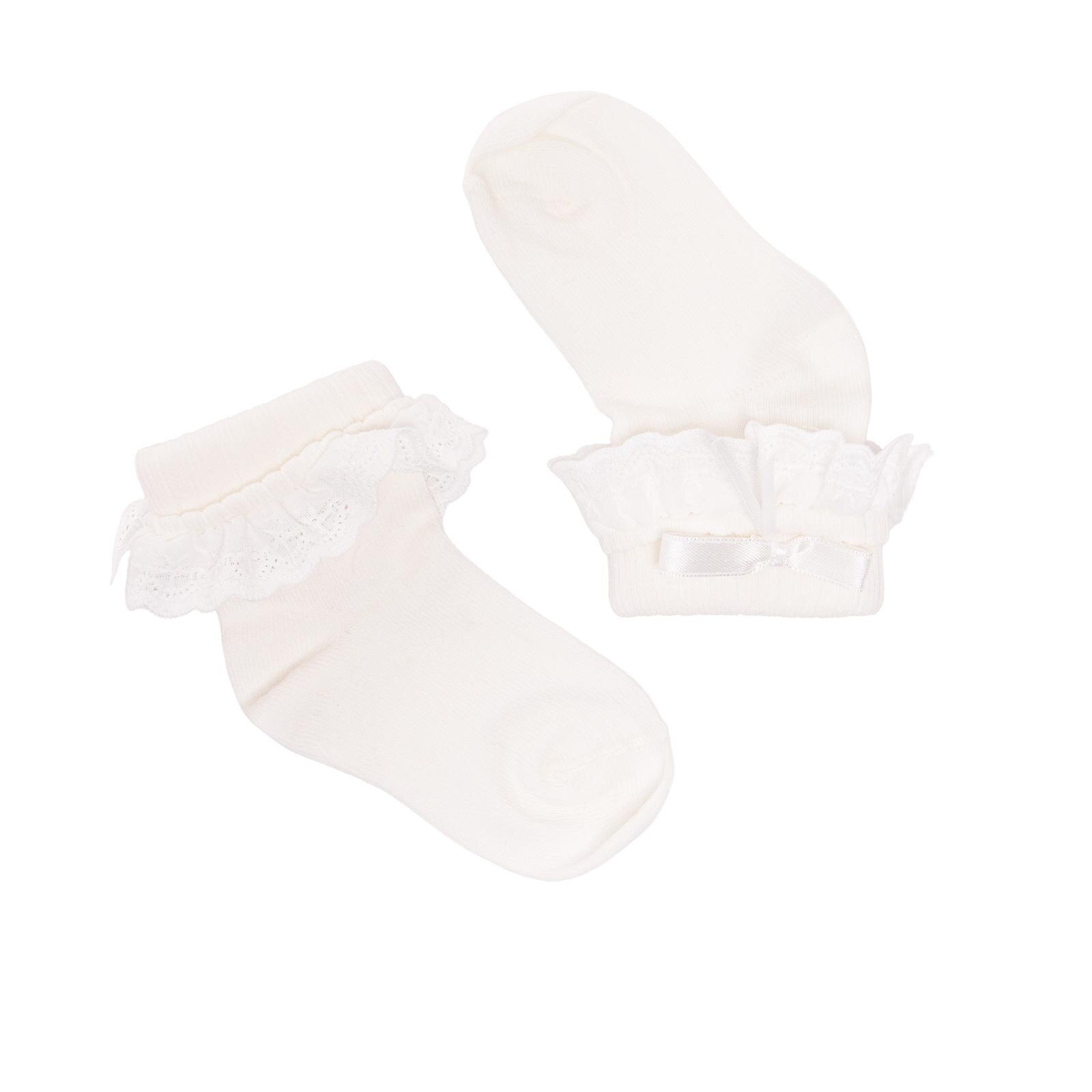 Kız Bebek Dantelli Çorap