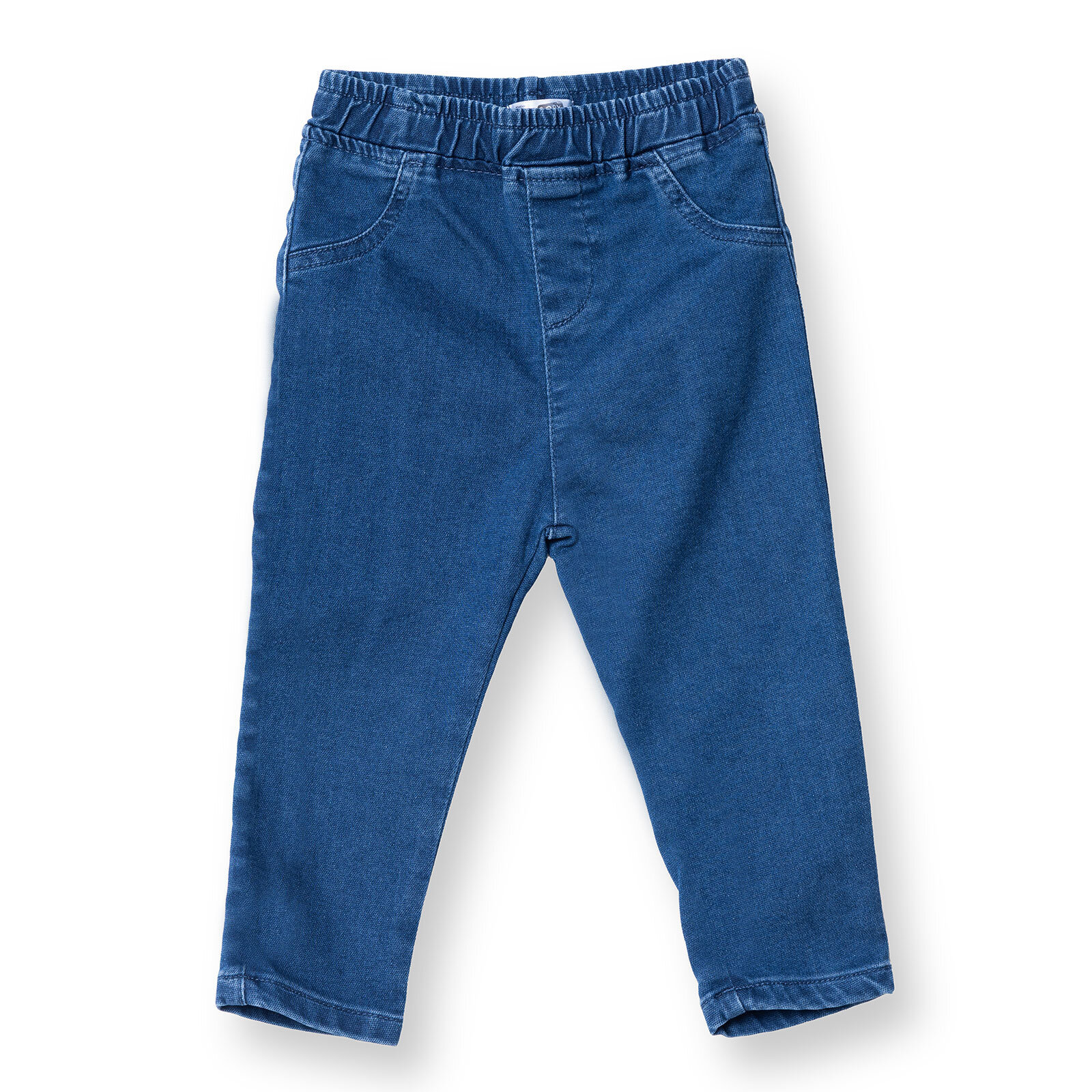 Kız Bebek Denim Pantolon Reçme Paça