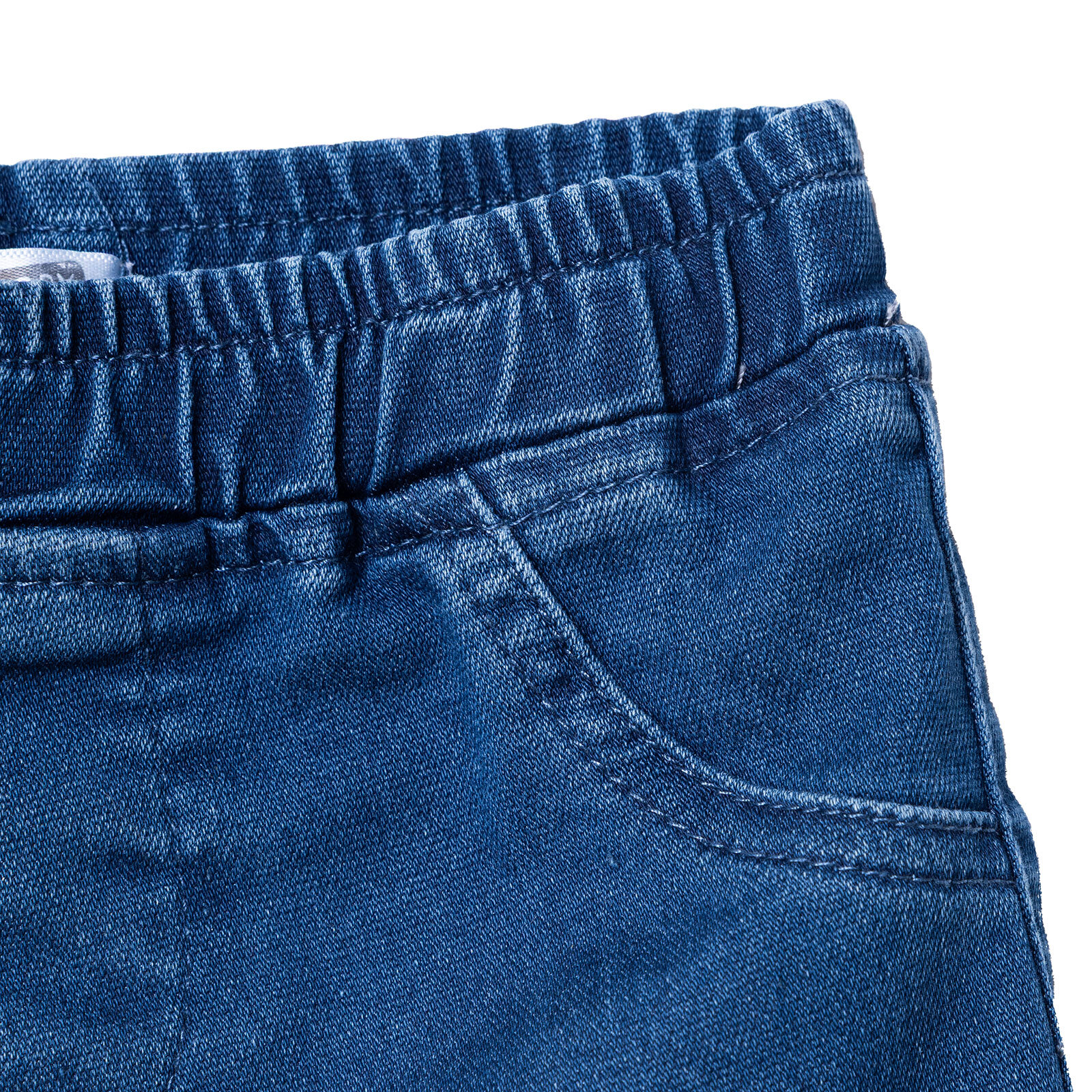 Kız Bebek Denim Pantolon Reçme Paça