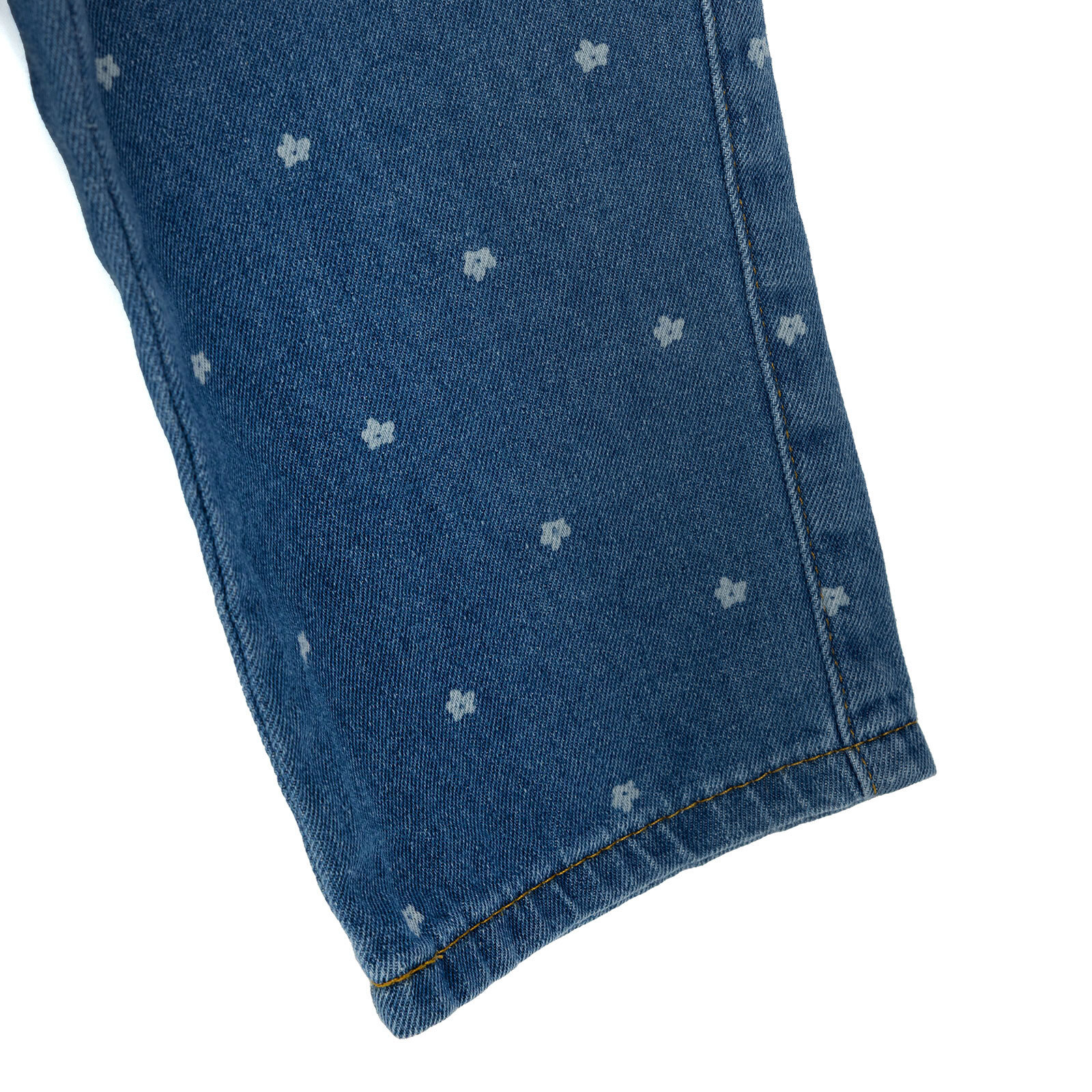 Kız Bebek Denim Pantolon Reçme Paça