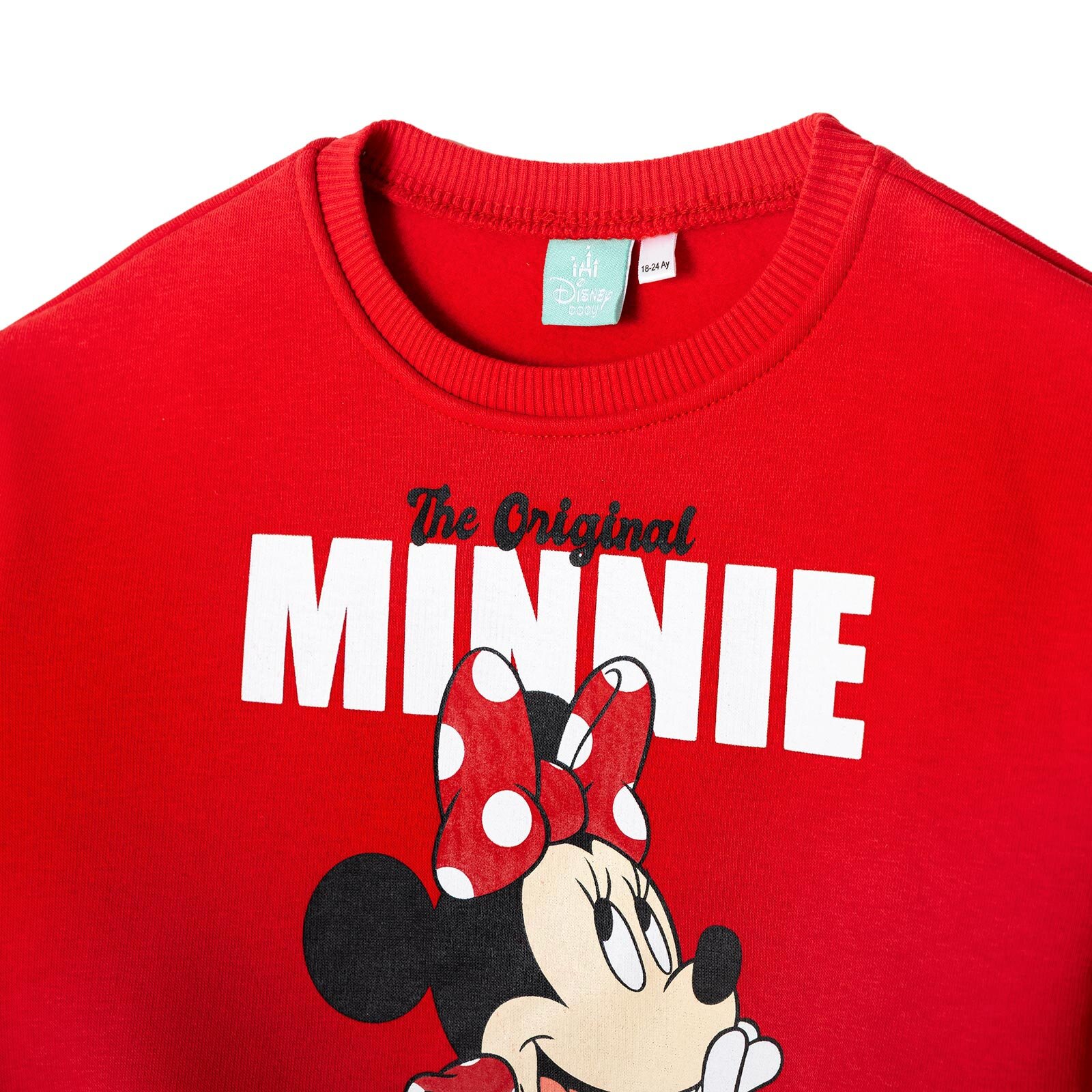 Kız Bebek DISNEY Eşofman Takımı Şardonlu Üç İplik Bisiklet Yaka Uzun Kol Lastikli Paça