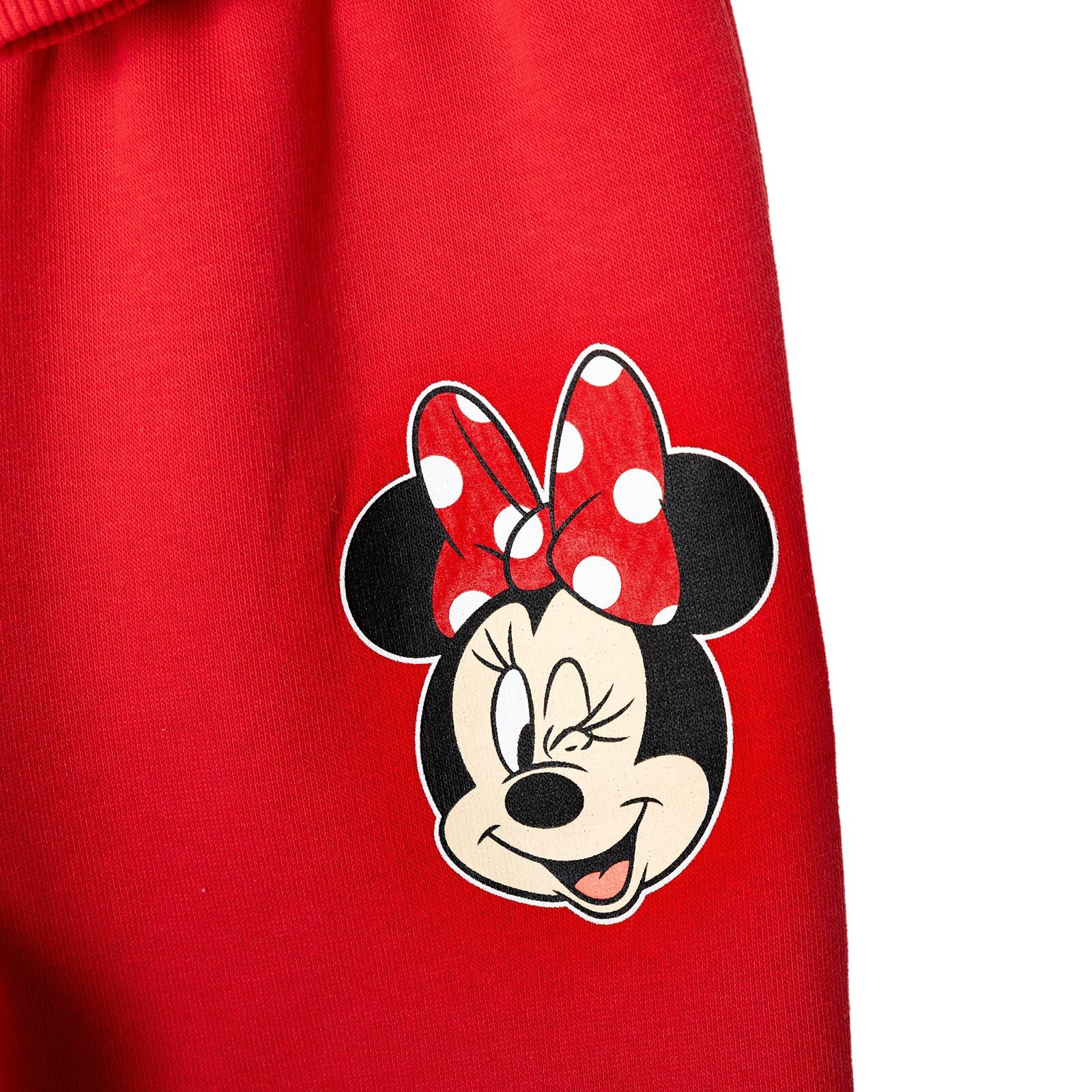 Kız Bebek DISNEY Eşofman Takımı Şardonlu Üç İplik Bisiklet Yaka Uzun Kol Lastikli Paça