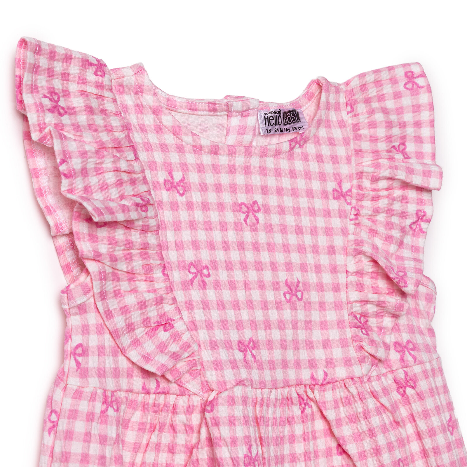 Kız Bebek Ditsy Flower Elbise Süprem Bisiklet Yaka Kısa Kol Kız Bebek Ditsy Flower Elbise Süprem Bisiklet Yaka Kısa Kol