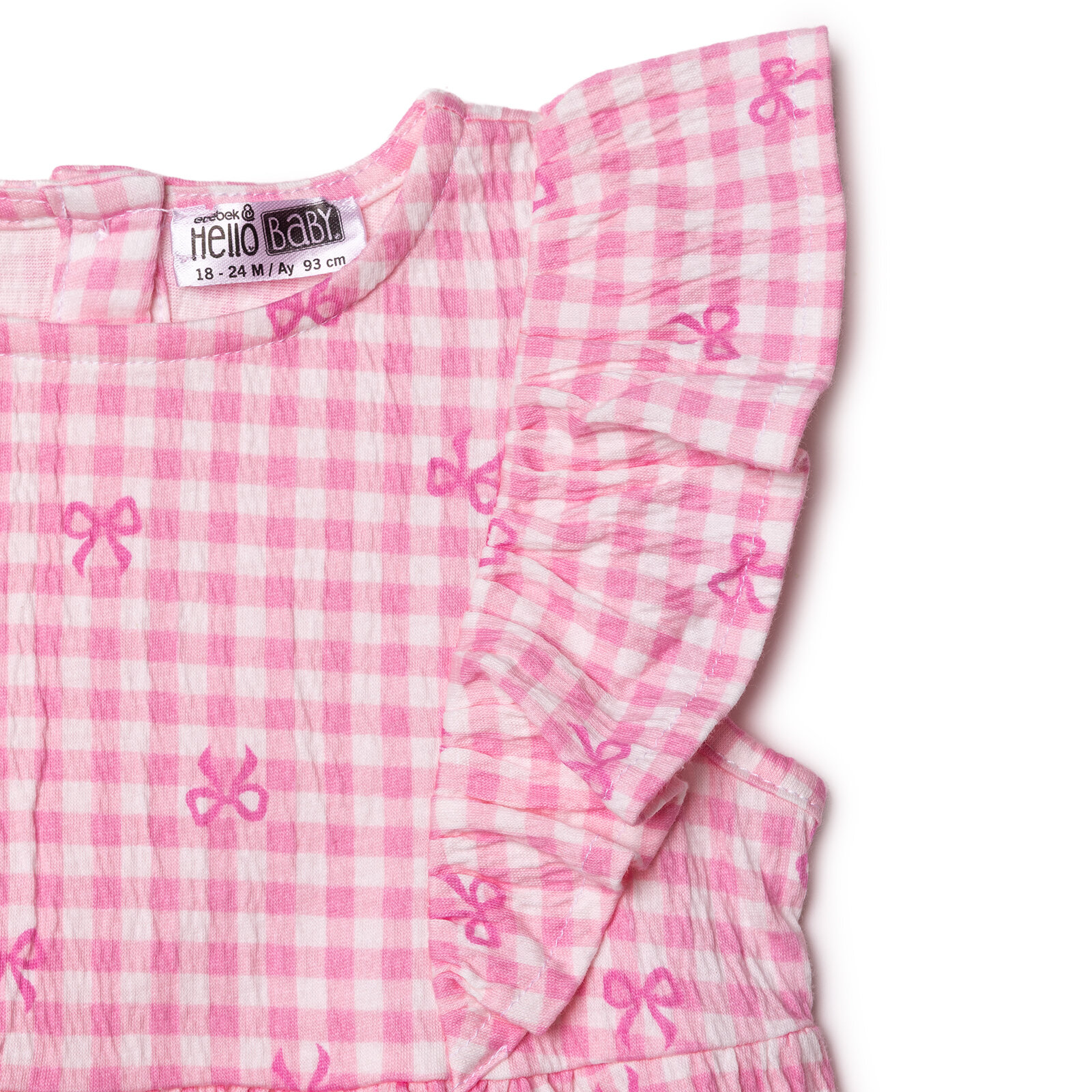 Kız Bebek Ditsy Flower Elbise Süprem Bisiklet Yaka Kısa Kol Kız Bebek Ditsy Flower Elbise Süprem Bisiklet Yaka Kısa Kol