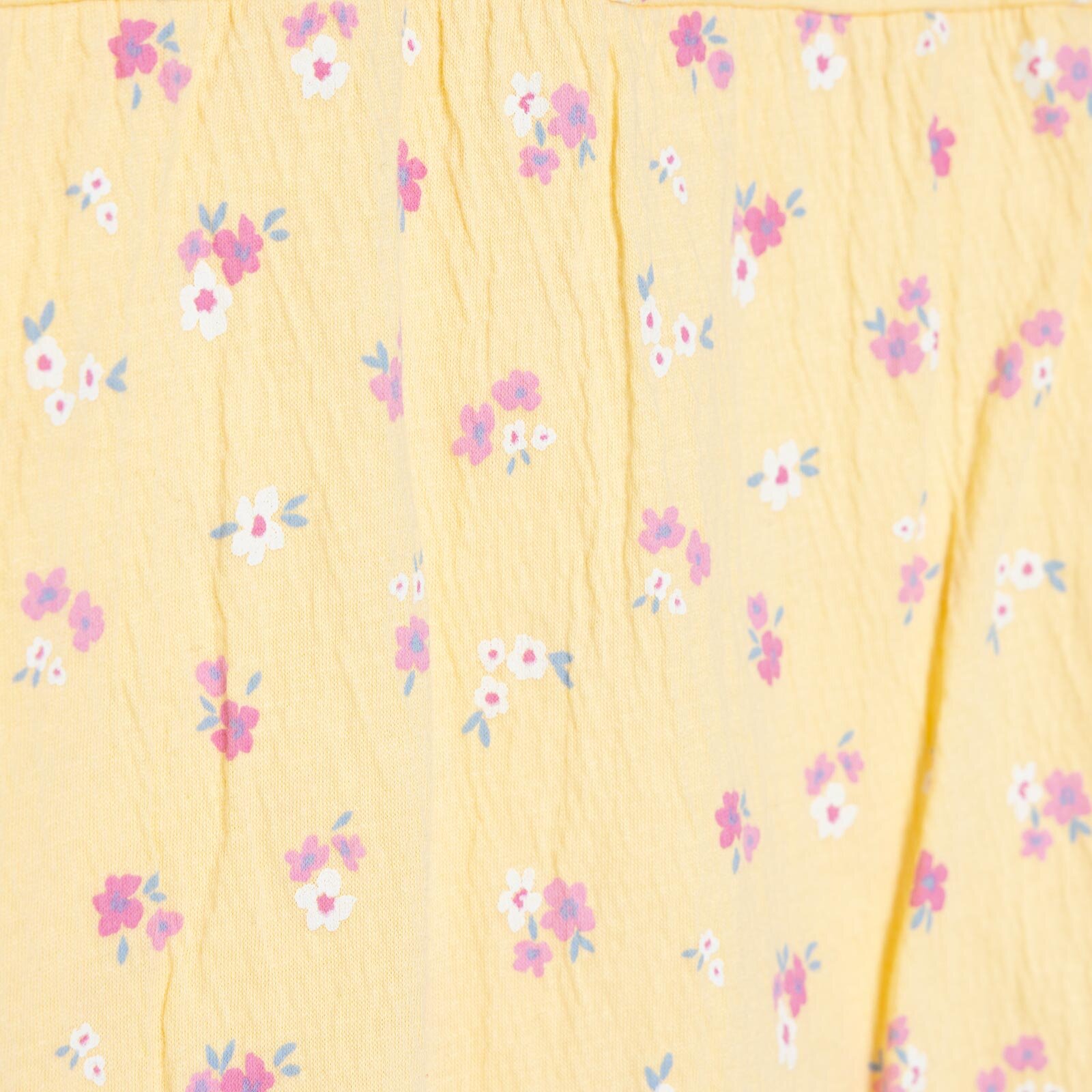 Kız Bebek Ditsy Flower Kısa Tulum Süprem Bebe Yaka Kısa Kol