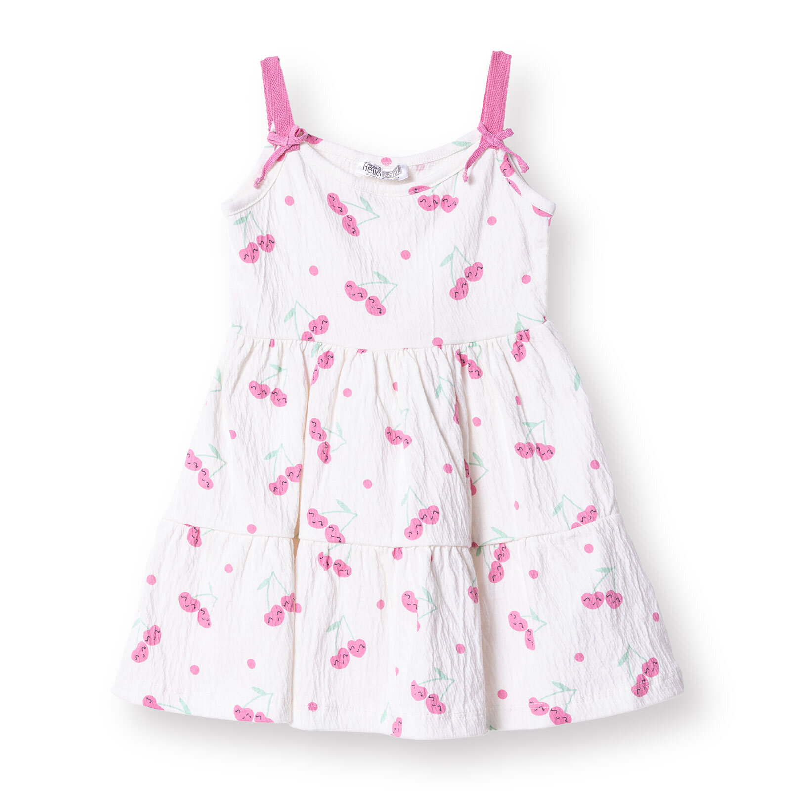 Kız Bebek Elbise Bisiklet Yaka Atlet Kol