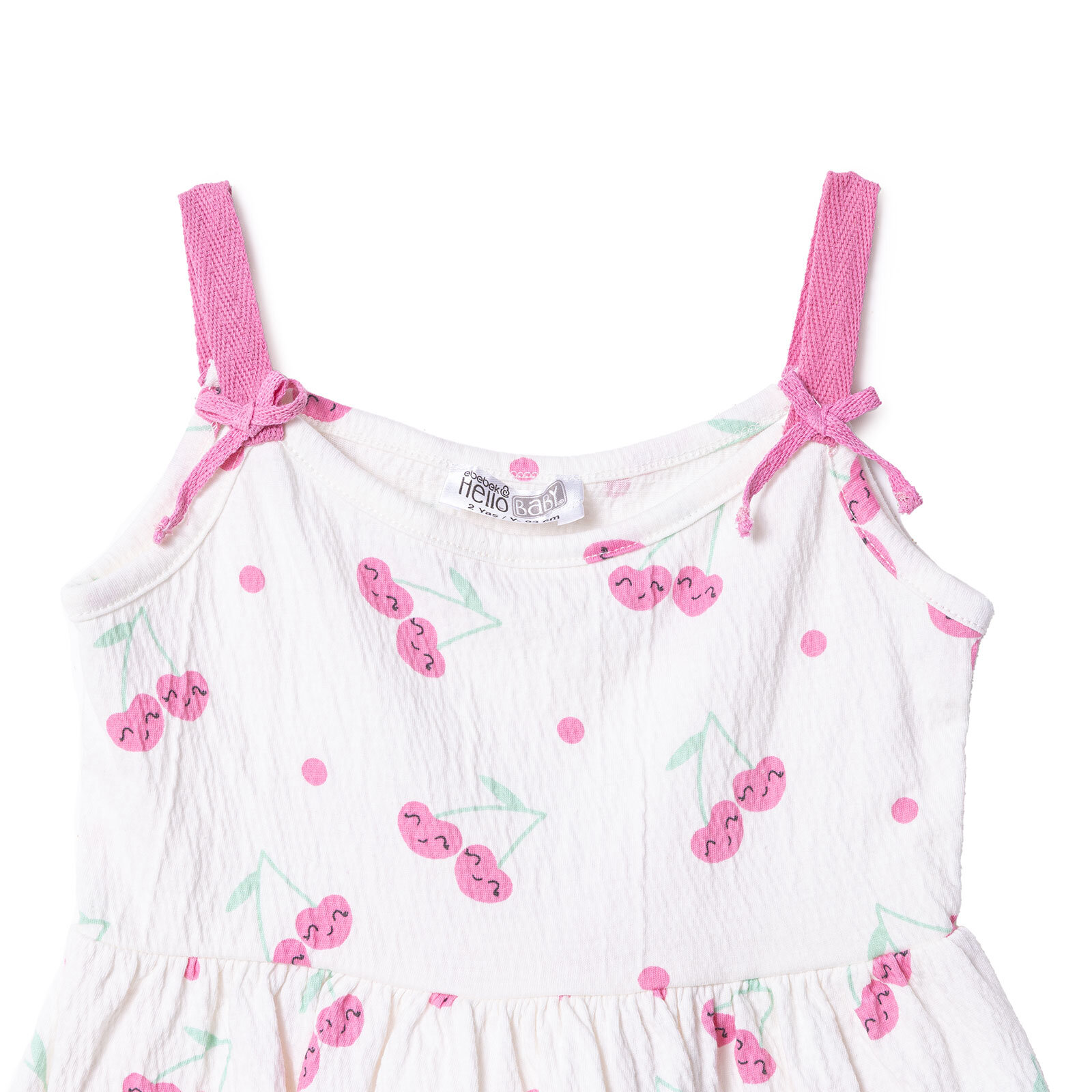 Kız Bebek Elbise Bisiklet Yaka Atlet Kol