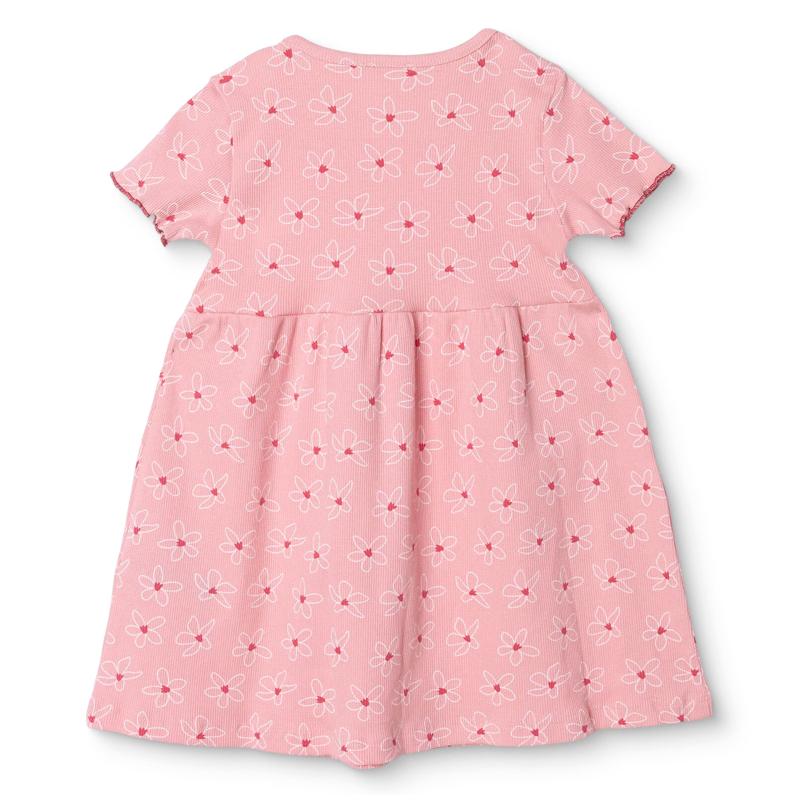 Kız Bebek Elbise Bisiklet Yaka Kısa Kol Kız Bebek Elbise Bisiklet Yaka Kısa Kol