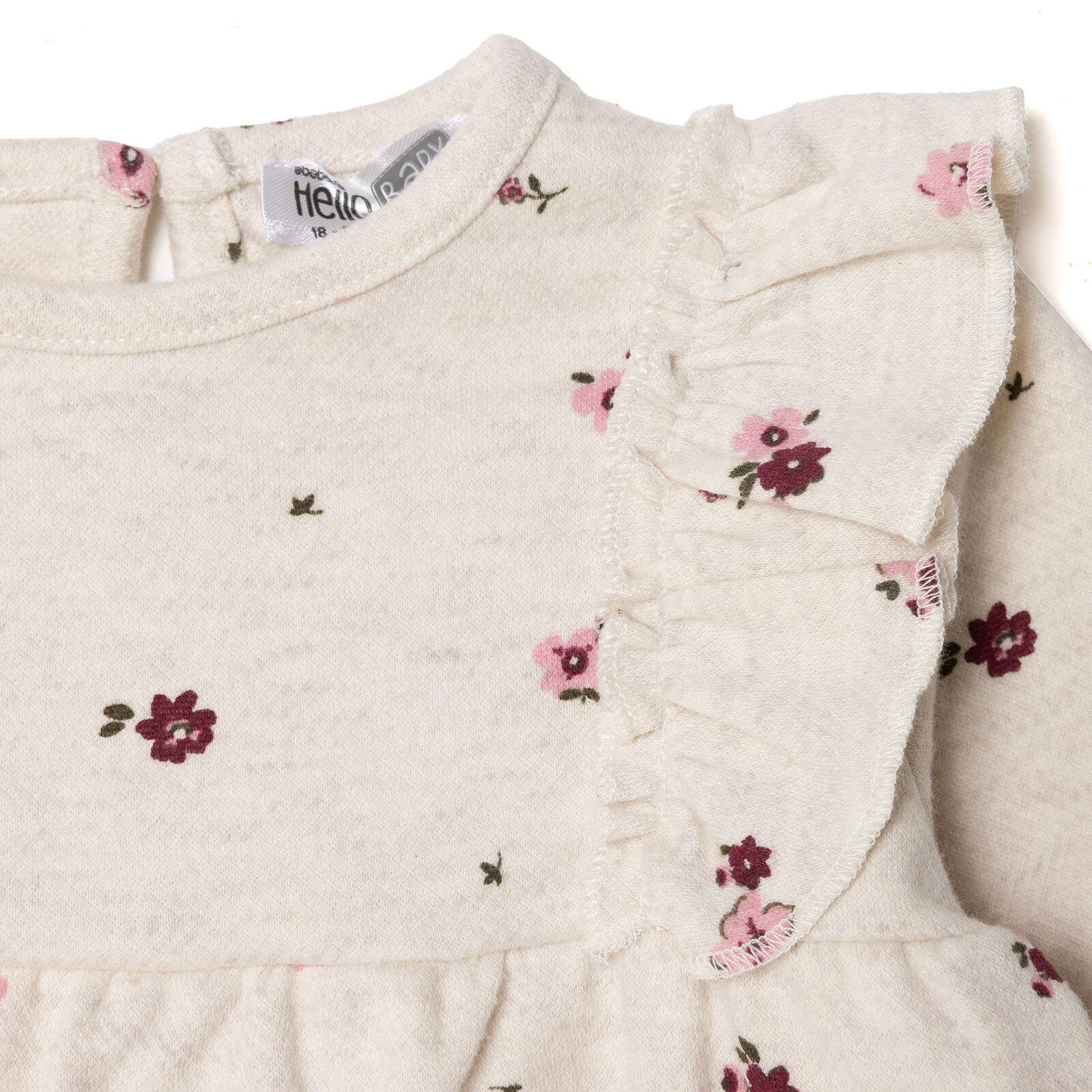 Kız Bebek Elbise Jakar Örme Bisiklet Yaka Uzun Kol