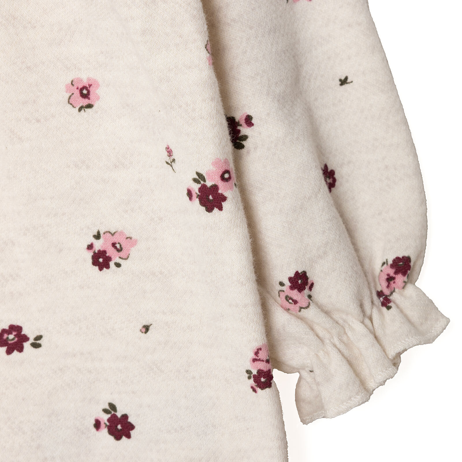 Kız Bebek Elbise Jakar Örme Bisiklet Yaka Uzun Kol