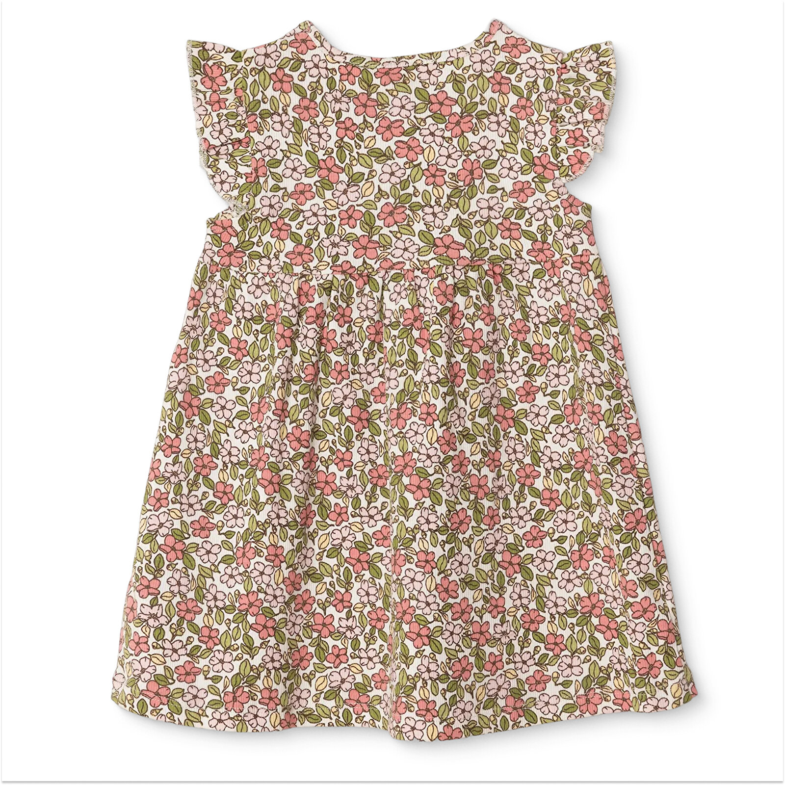 Kız Bebek Elbise Kaşkorse Bisiklet Yaka Atlet Kol