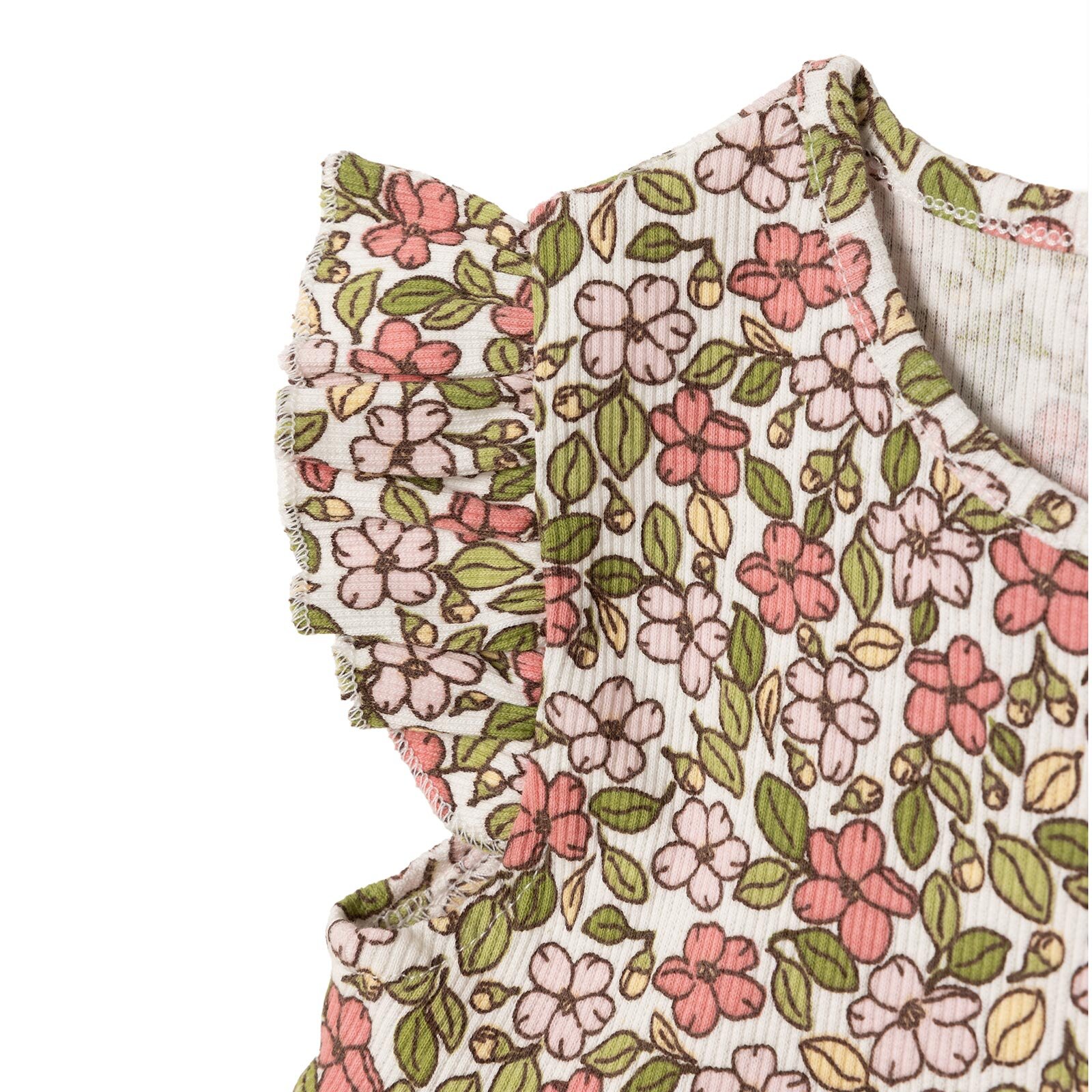 Kız Bebek Elbise Kaşkorse Bisiklet Yaka Atlet Kol