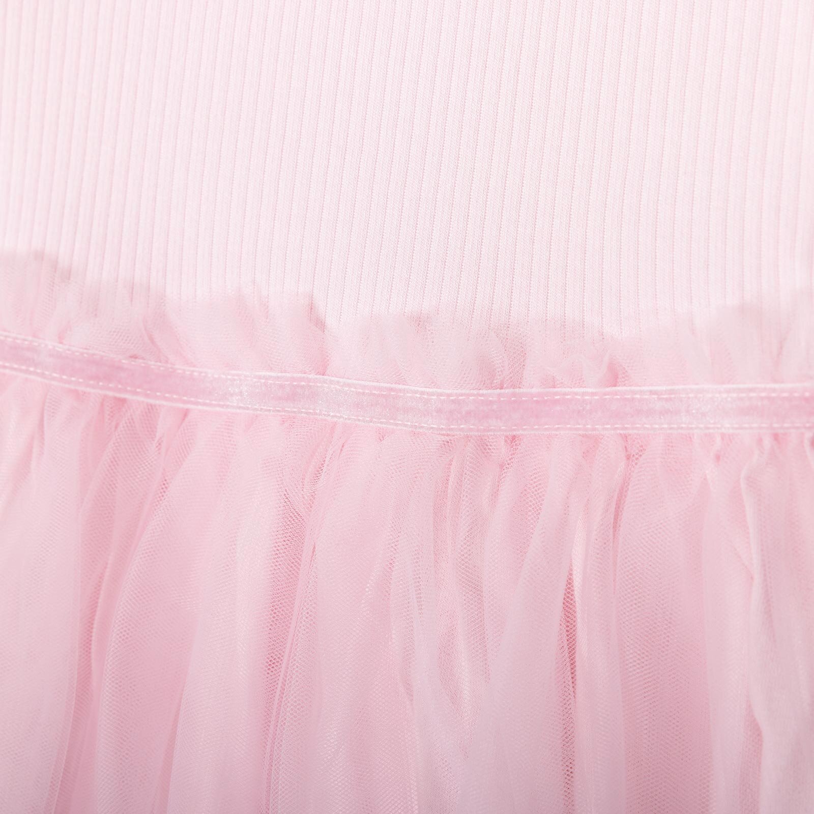 Kız Bebek Elbise Pamuk Bisiklet Yaka Uzun Kol