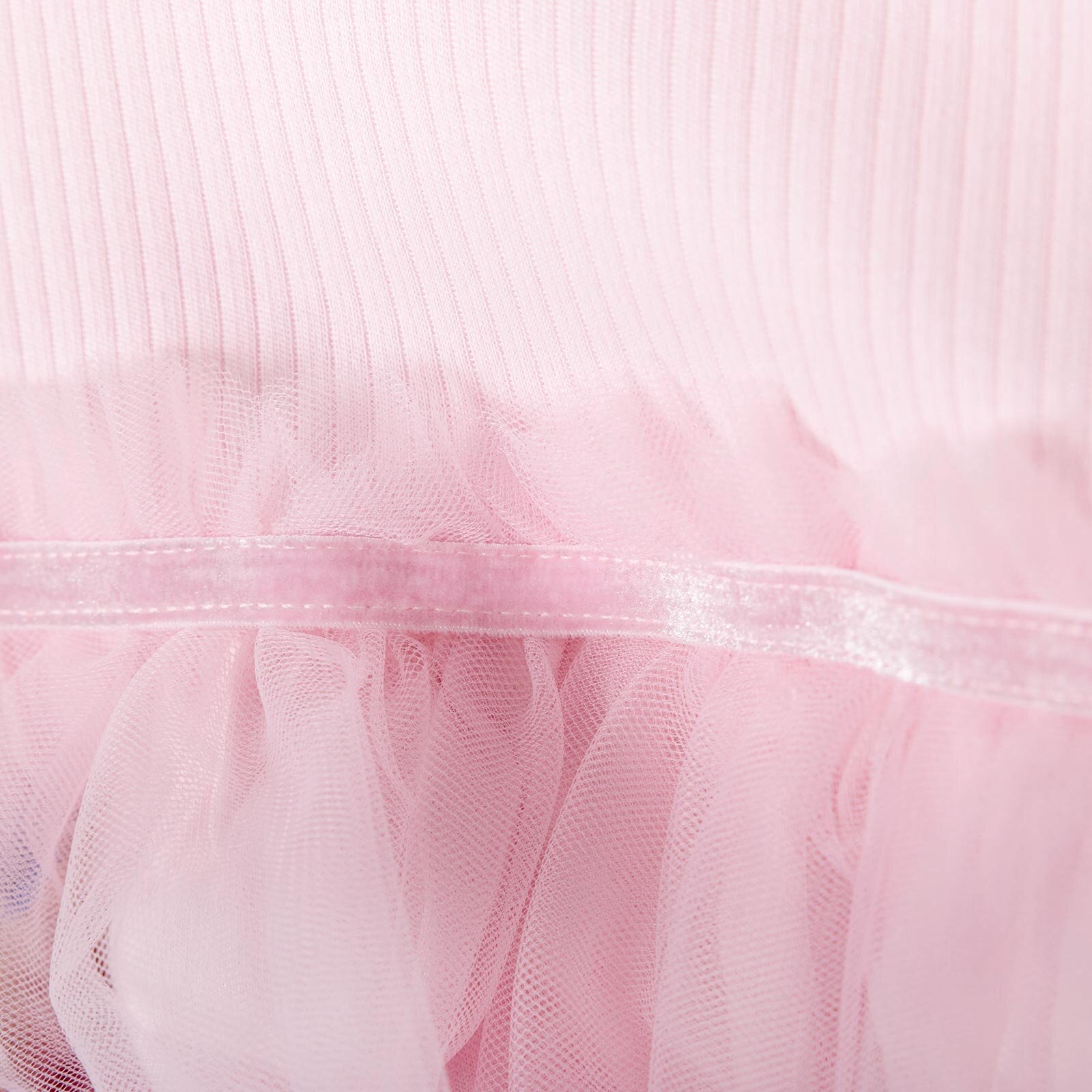 Kız Bebek Elbise Pamuk Bisiklet Yaka Uzun Kol