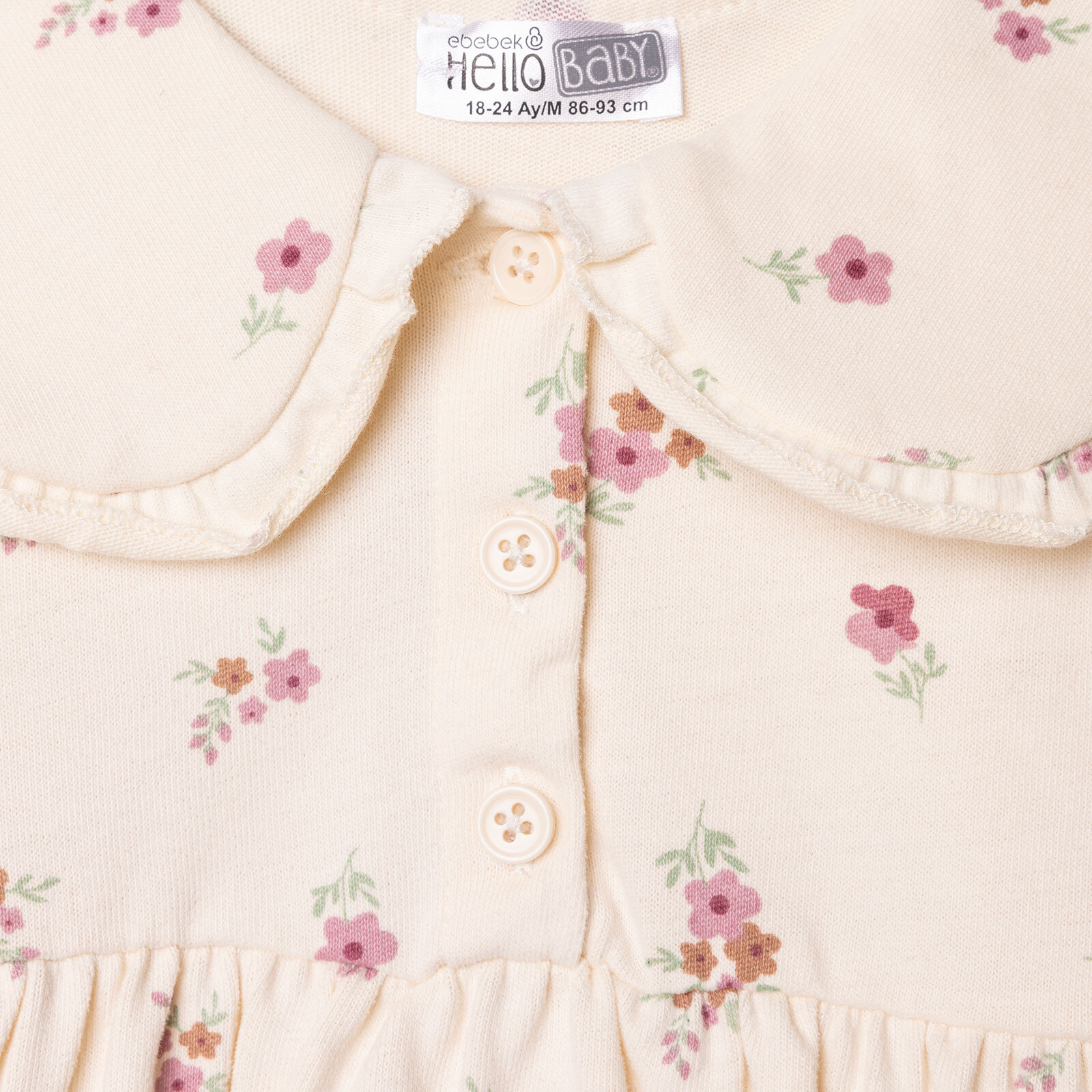 Kız Bebek Enjoy Bear Elbise Süprem Uzun Kol