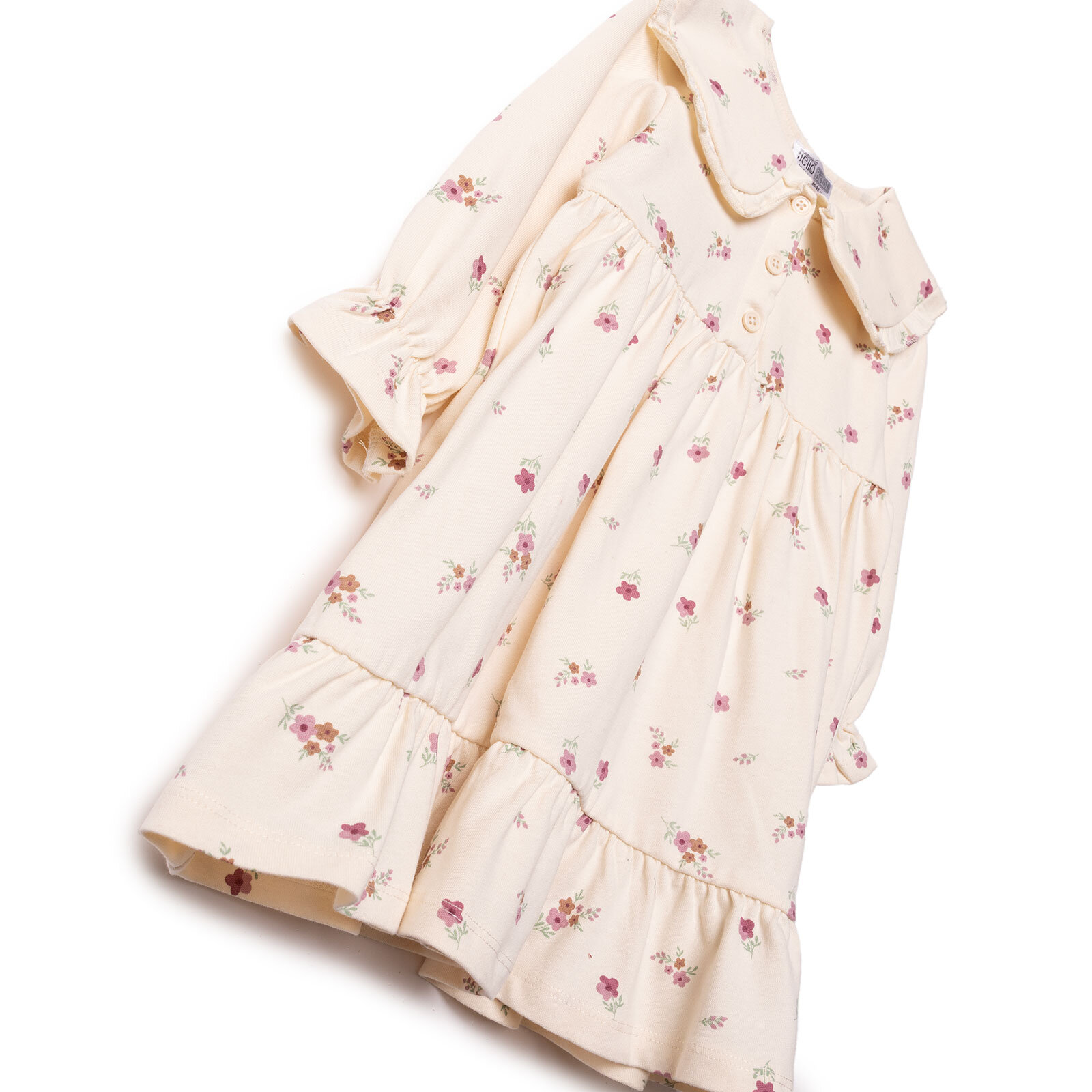 Kız Bebek Enjoy Bear Elbise Süprem Uzun Kol