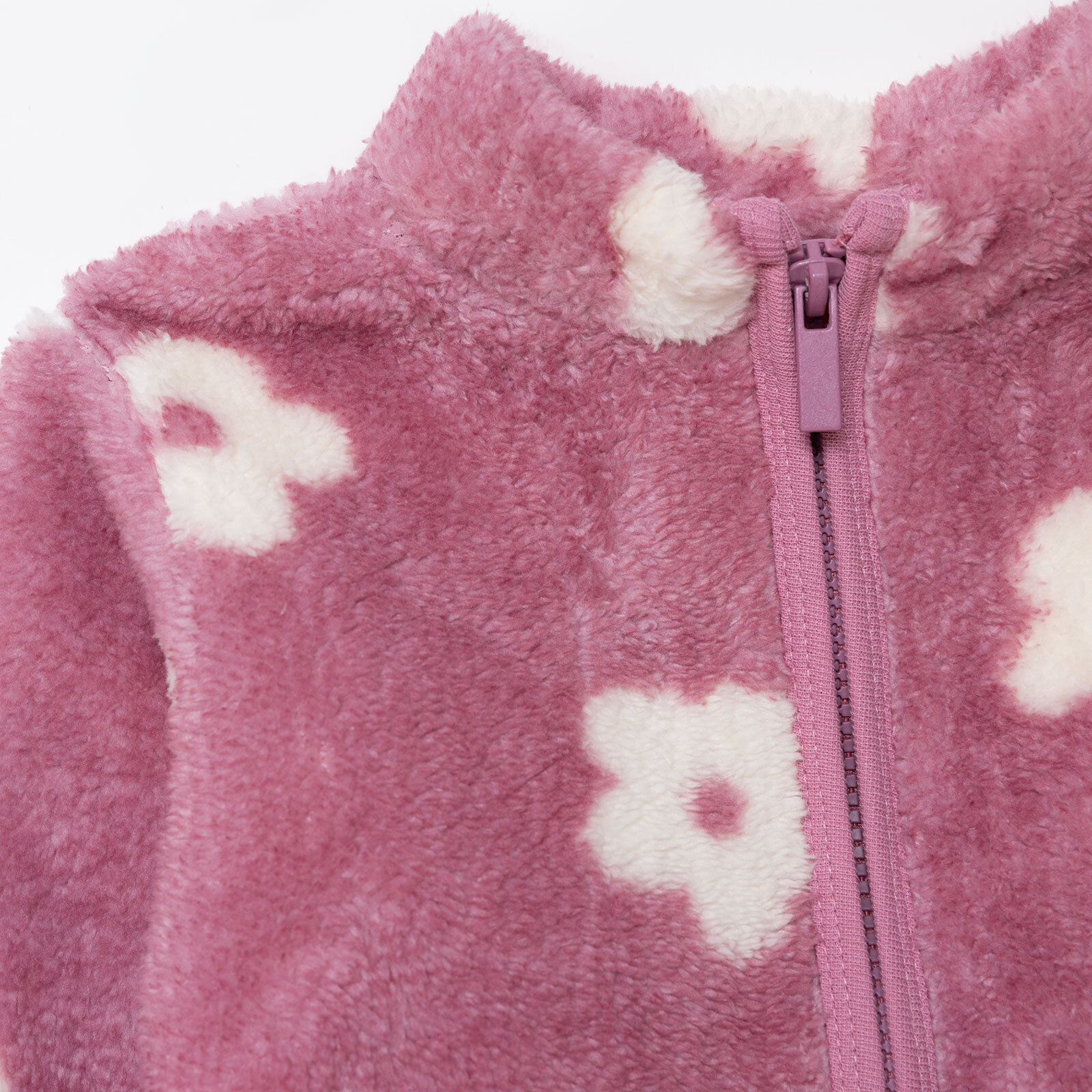 Kız Bebek Enjoy Bear Welsoft Hırka Peluş Bisiklet Yaka Uzun Kol Kız Bebek Enjoy Bear Welsoft Hırka Peluş Bisiklet Yaka Uzun Kol