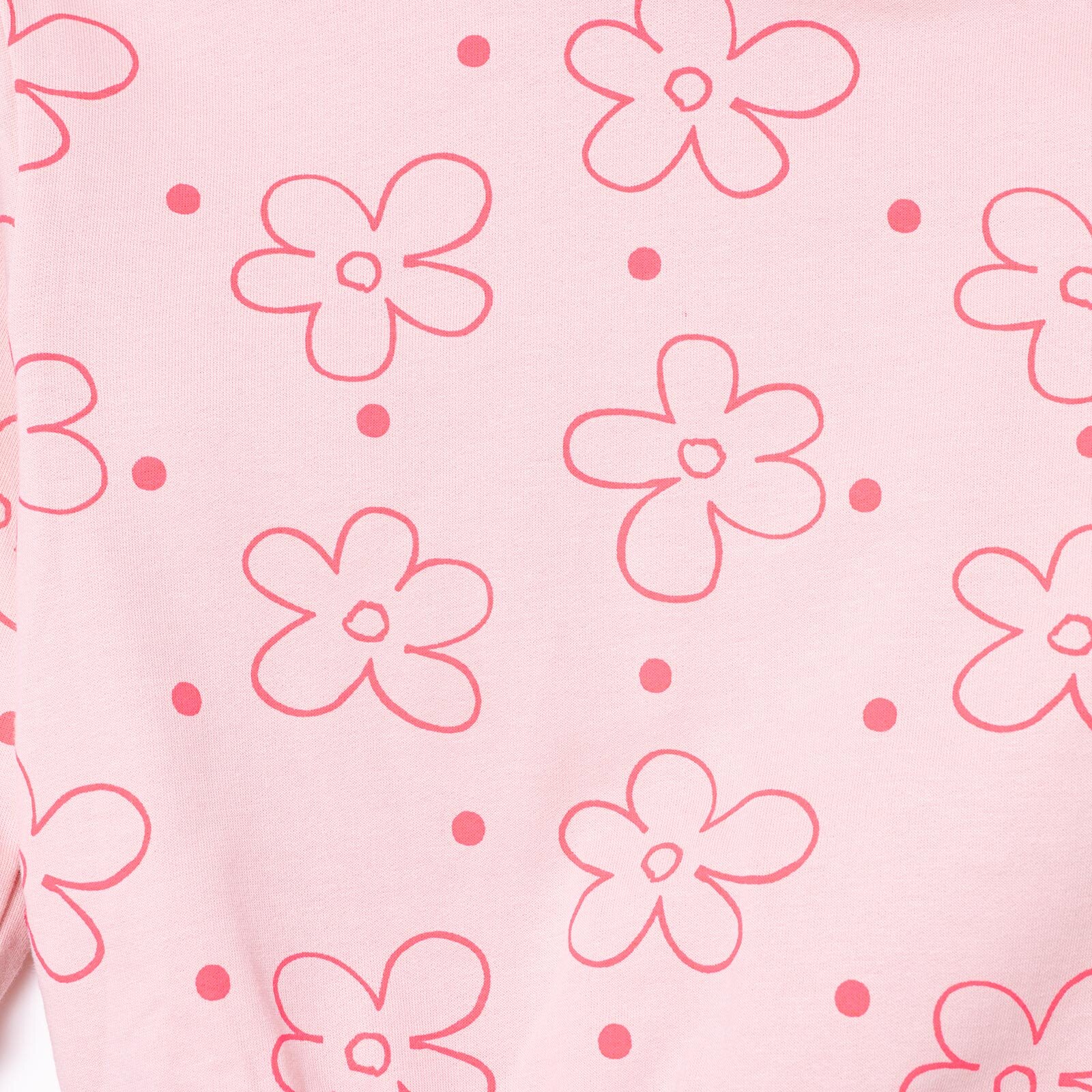 Kız Bebek Eşofman Takımı Bisiklet Yaka Uzun Kol Lastikli Paça