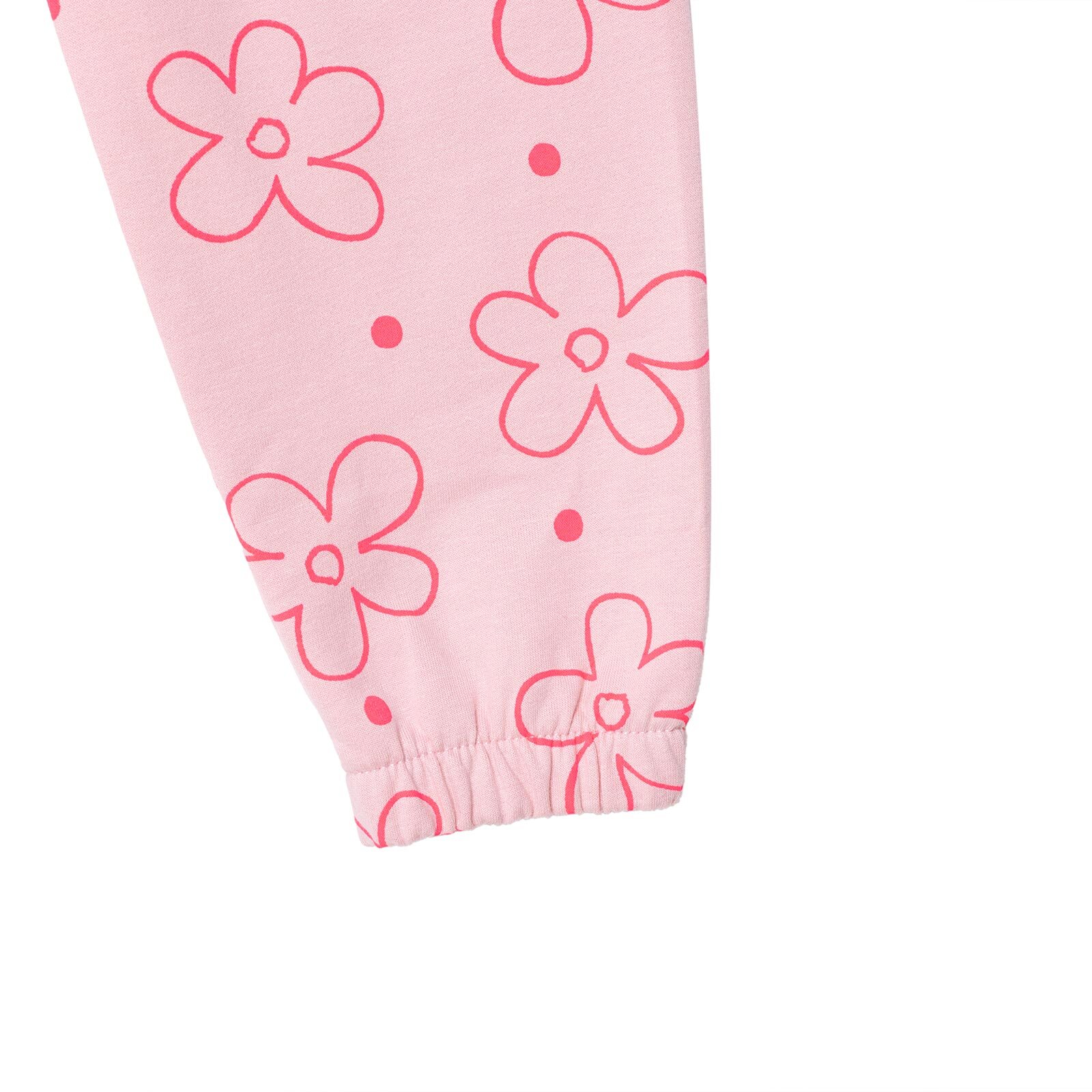 Kız Bebek Eşofman Takımı Bisiklet Yaka Uzun Kol Lastikli Paça