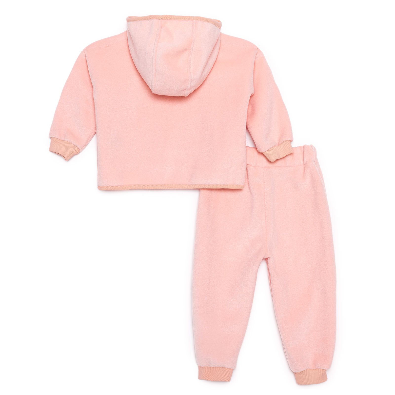 Kız Bebek Eşofman Takımı Fermuarlı Uzun Kol Ribanalı Paça