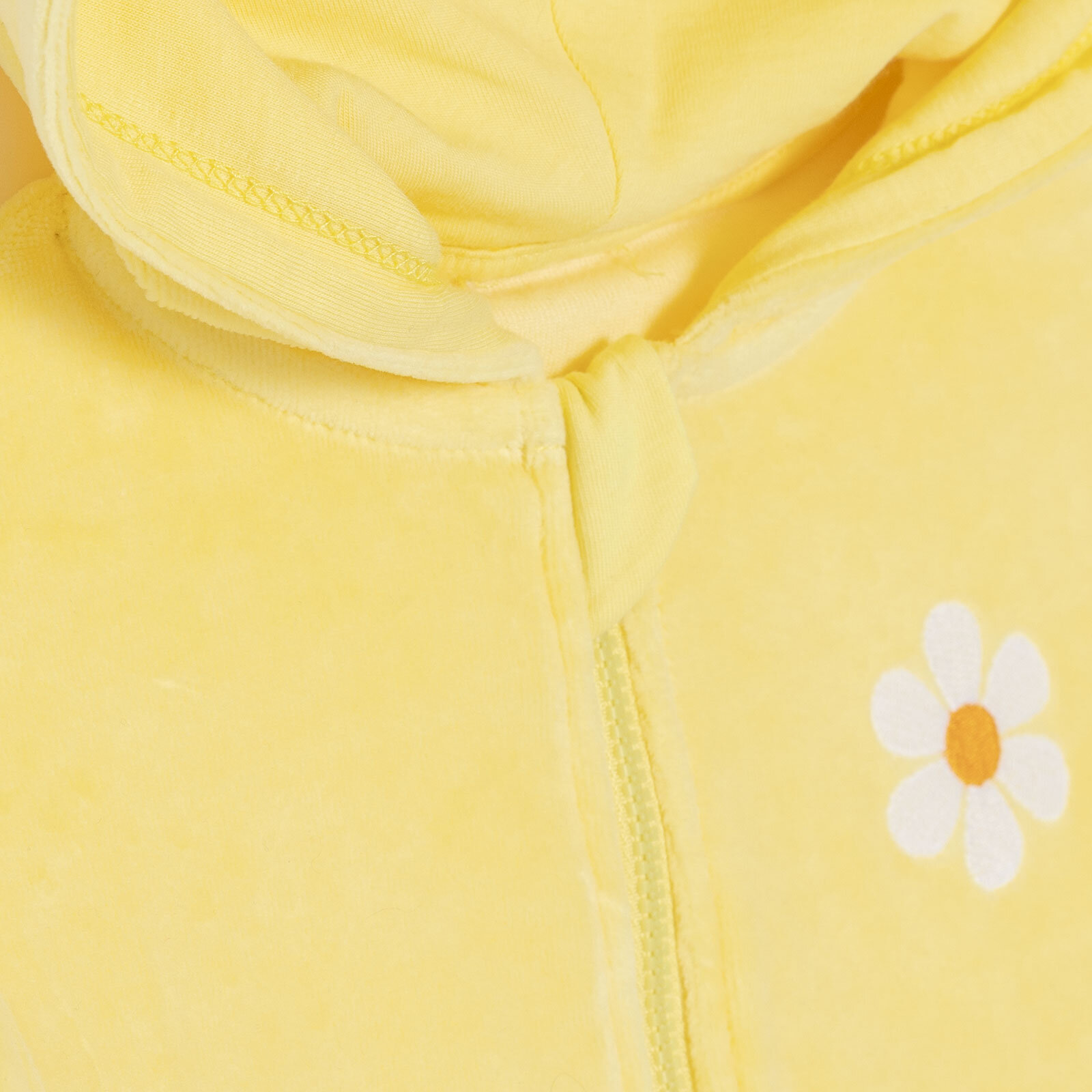 Kız Bebek Eşofman Takımı İki İplik Kapüşonlu Yaka Uzun Kol Lastikli Paça