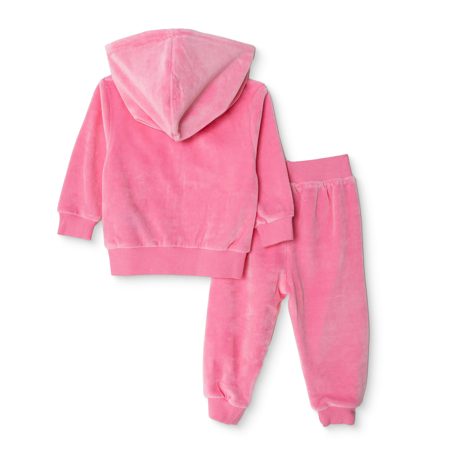 Kız Bebek Eşofman Takımı İki İplik Kapüşonlu Yaka Uzun Kol Lastikli Paça Kız Bebek Eşofman Takımı İki İplik Kapüşonlu Yaka Uzun Kol Lastikli Paça