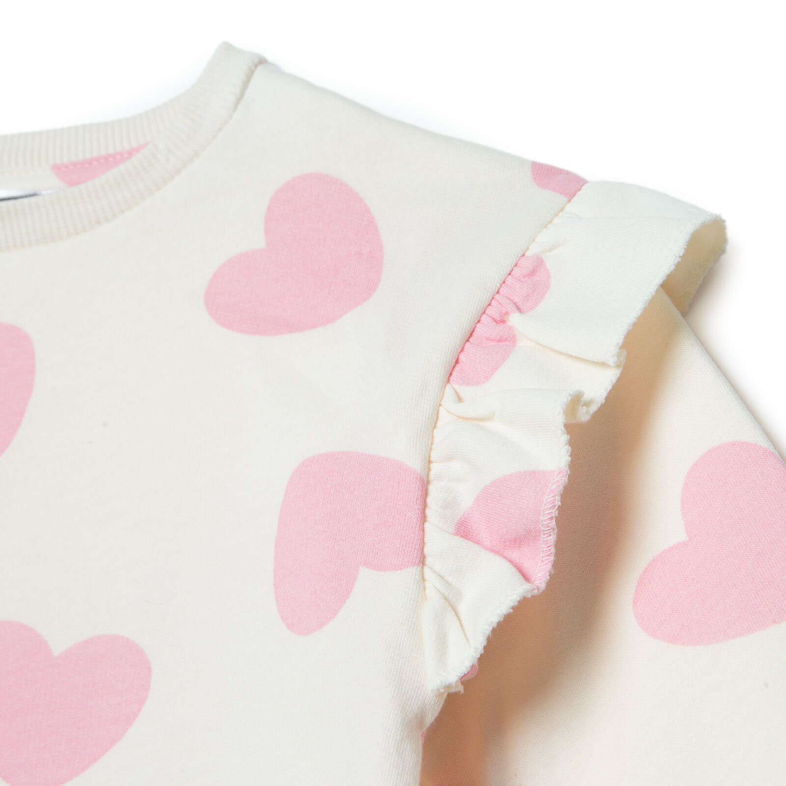 Kız Bebek Eşofman Takımı Monochrome Bisiklet Yaka Lastikli Paça