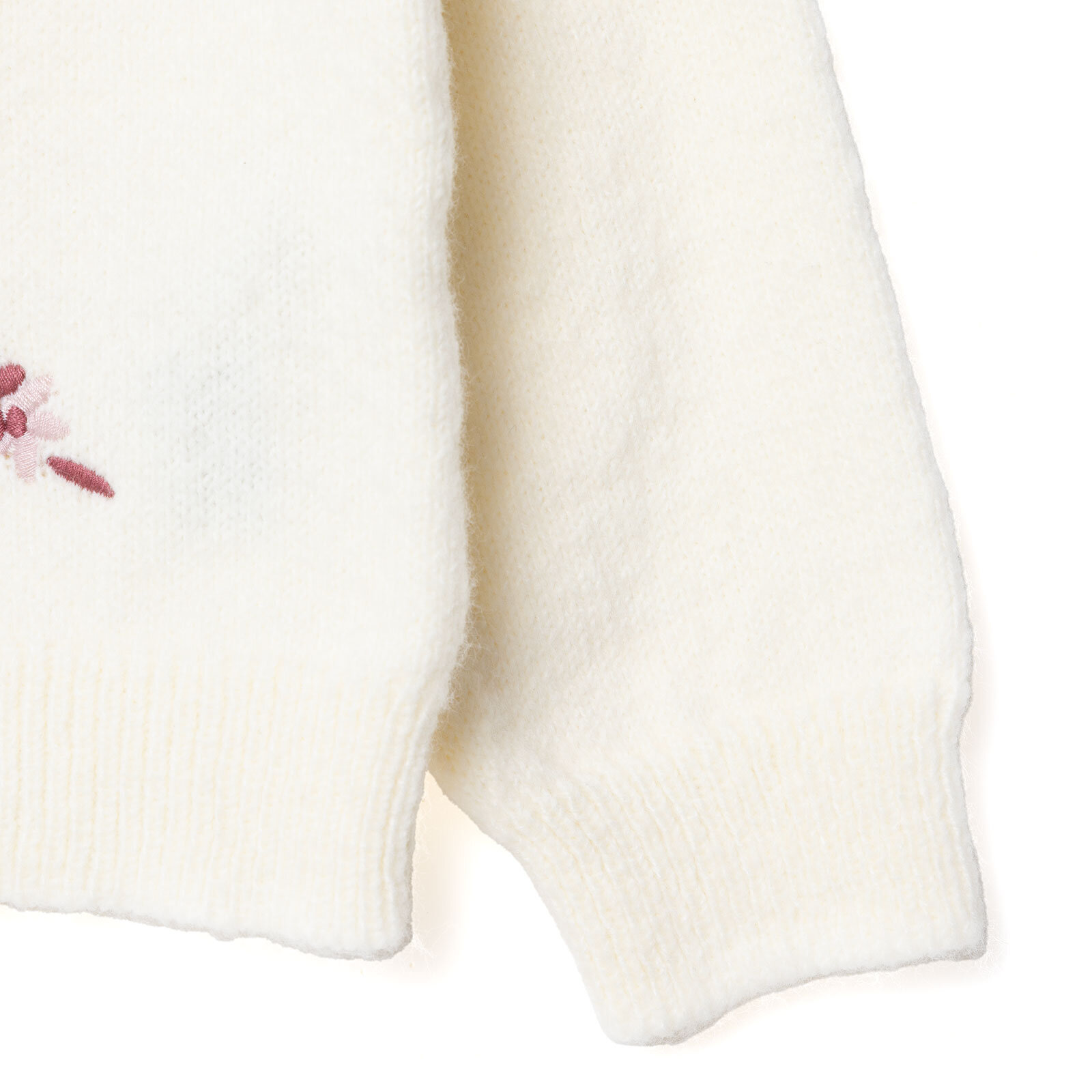 Kız Bebek Floral Teddy Bear Triko Hırka V Yaka Uzun Kol Kız Bebek Floral Teddy Bear Triko Hırka V Yaka Uzun Kol