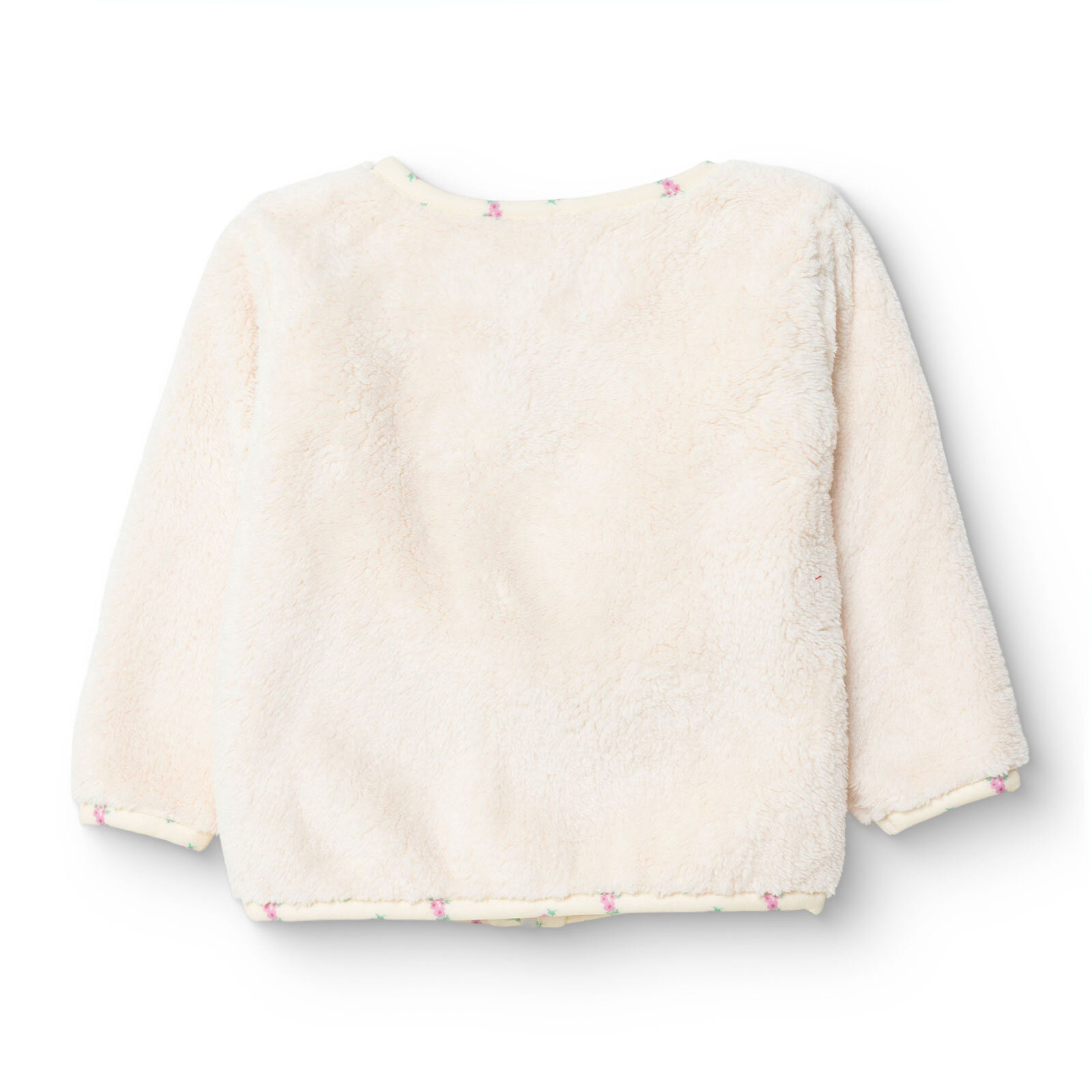 Kız Bebek Floral Teddy Bear Welsoft Hırka Bisiklet Yaka Uzun Kol