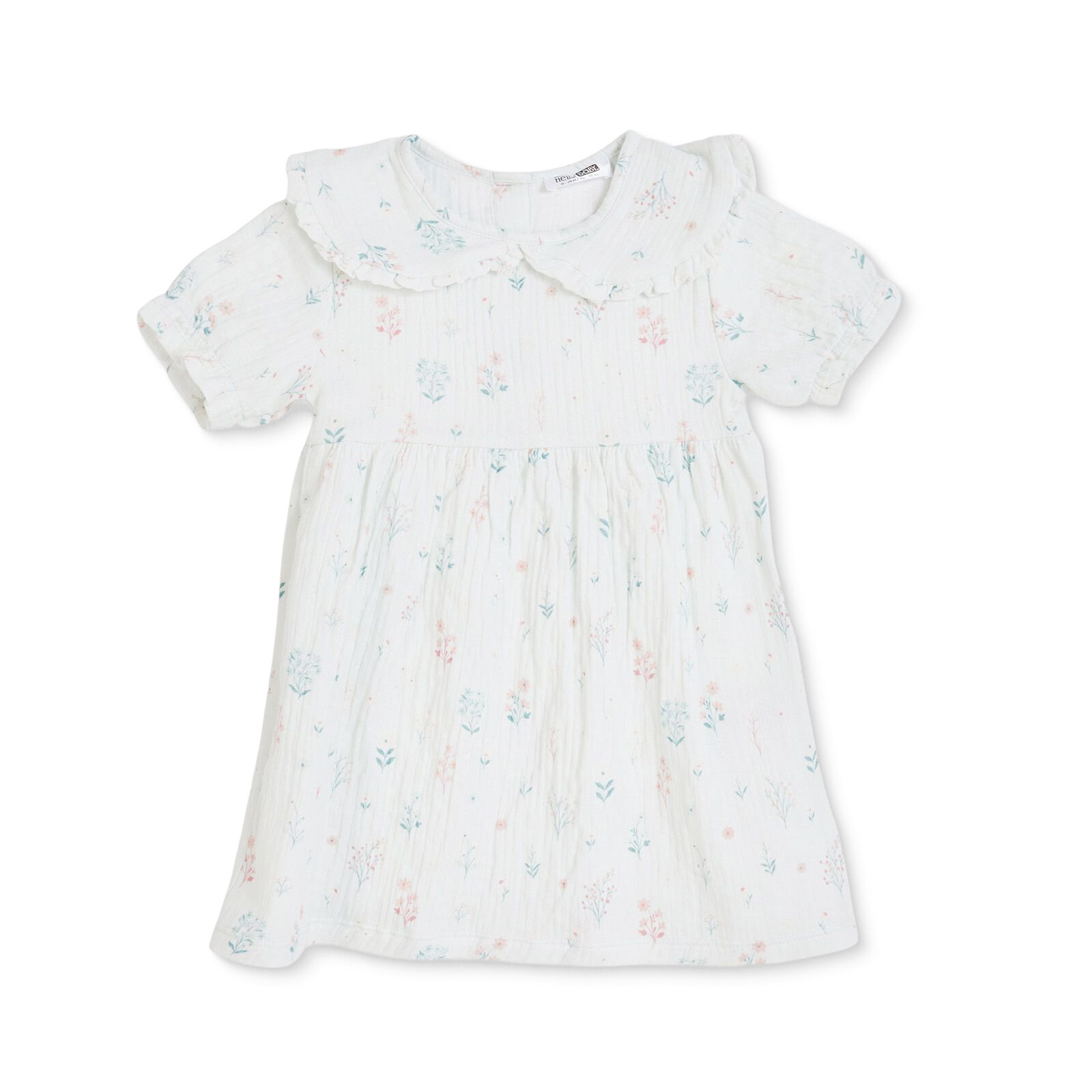 Kız Bebek Harvest Garden Elbise Bebe Yaka Kısa Kol