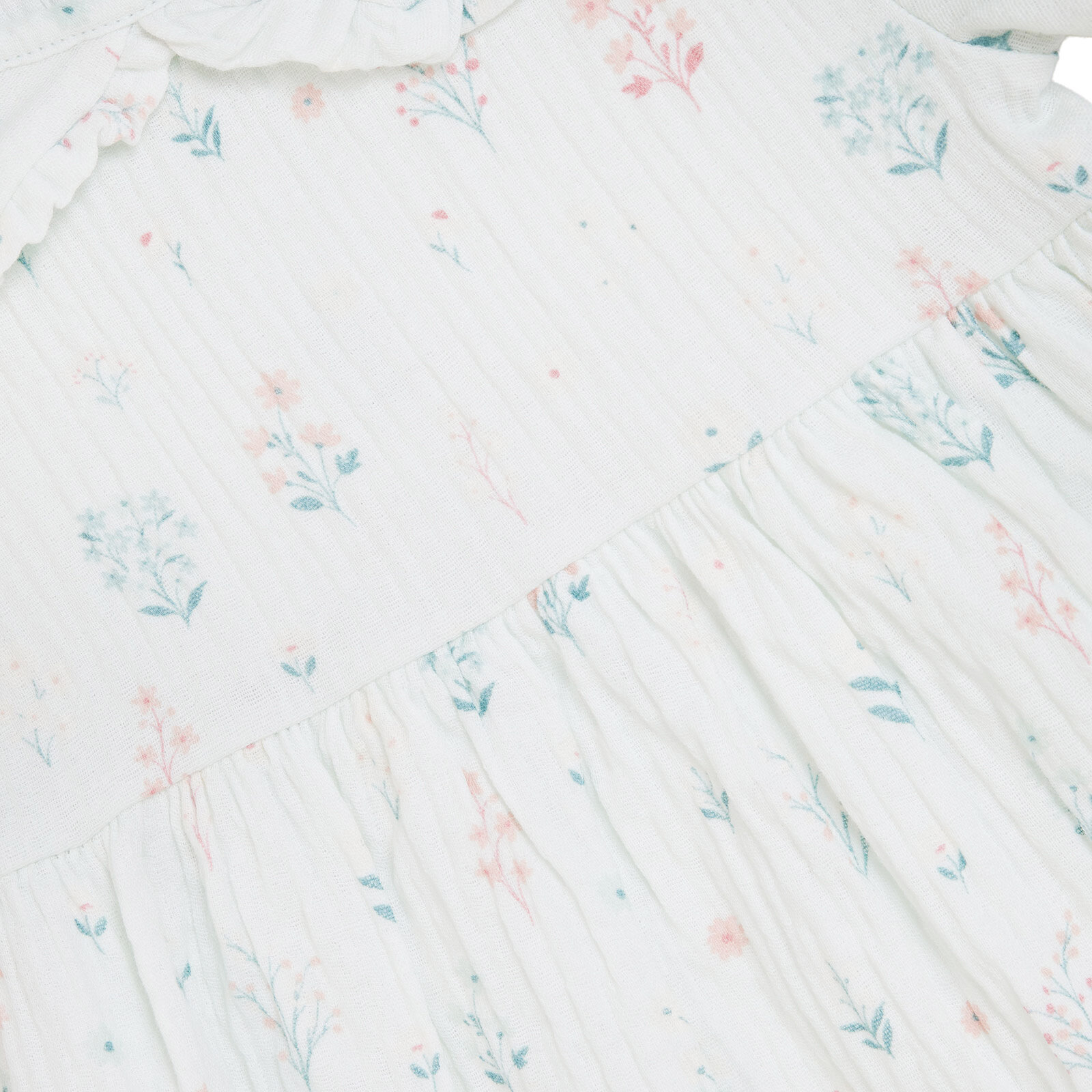 Kız Bebek Harvest Garden Elbise Bebe Yaka Kısa Kol